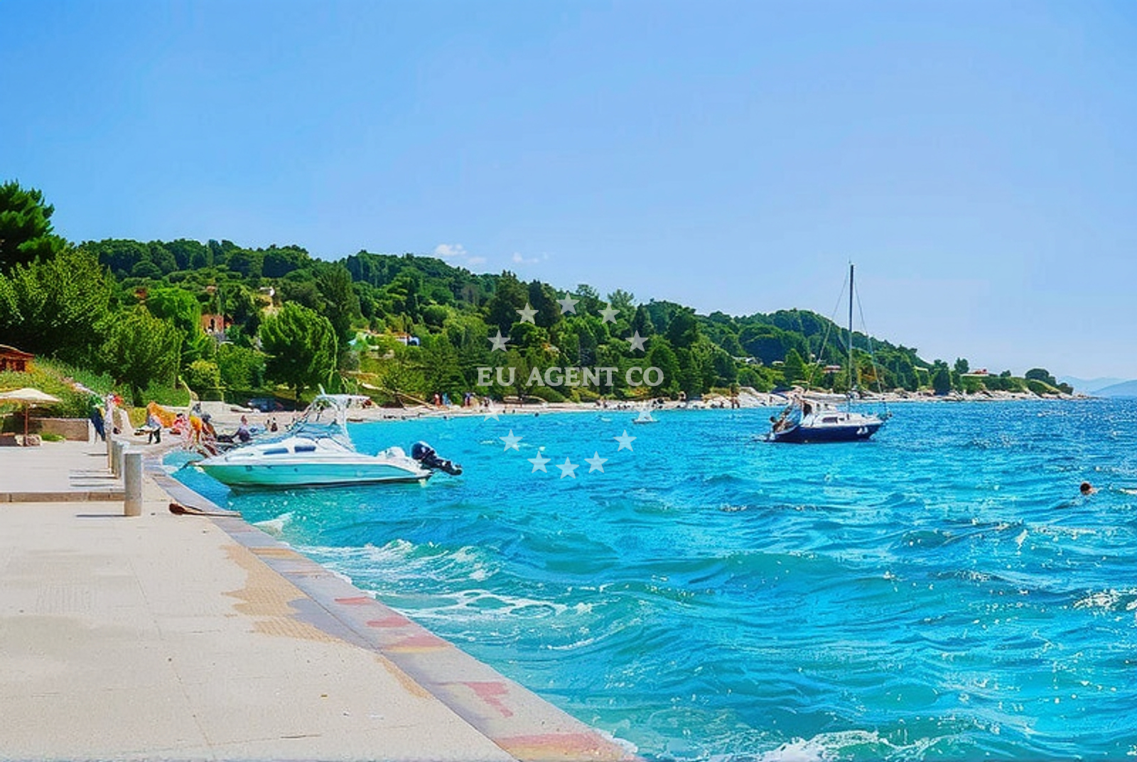 ACI Marina Jezera on Murter Island with yachts moored along the jetty