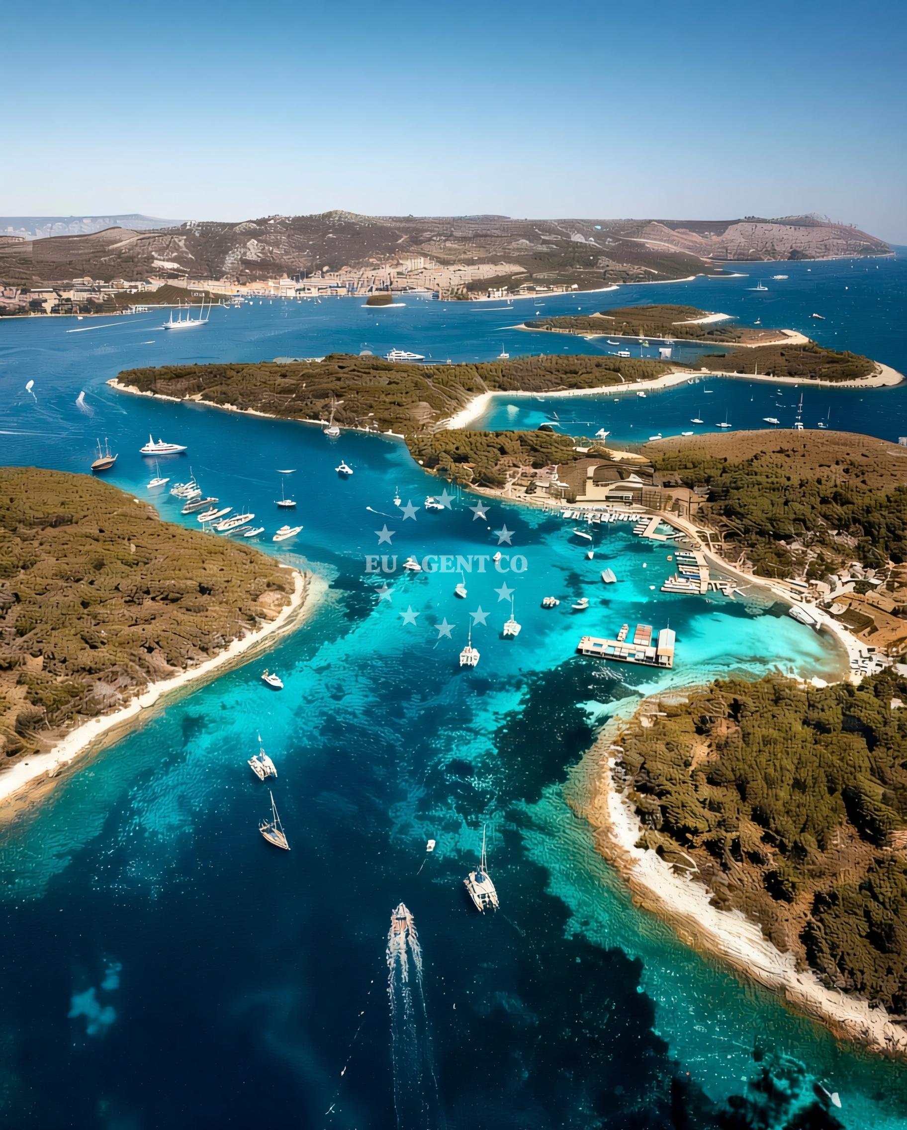 Overview of Anchorage in Anchorage on the island Murvenjak, North Dalmatia, Croatia photo 1