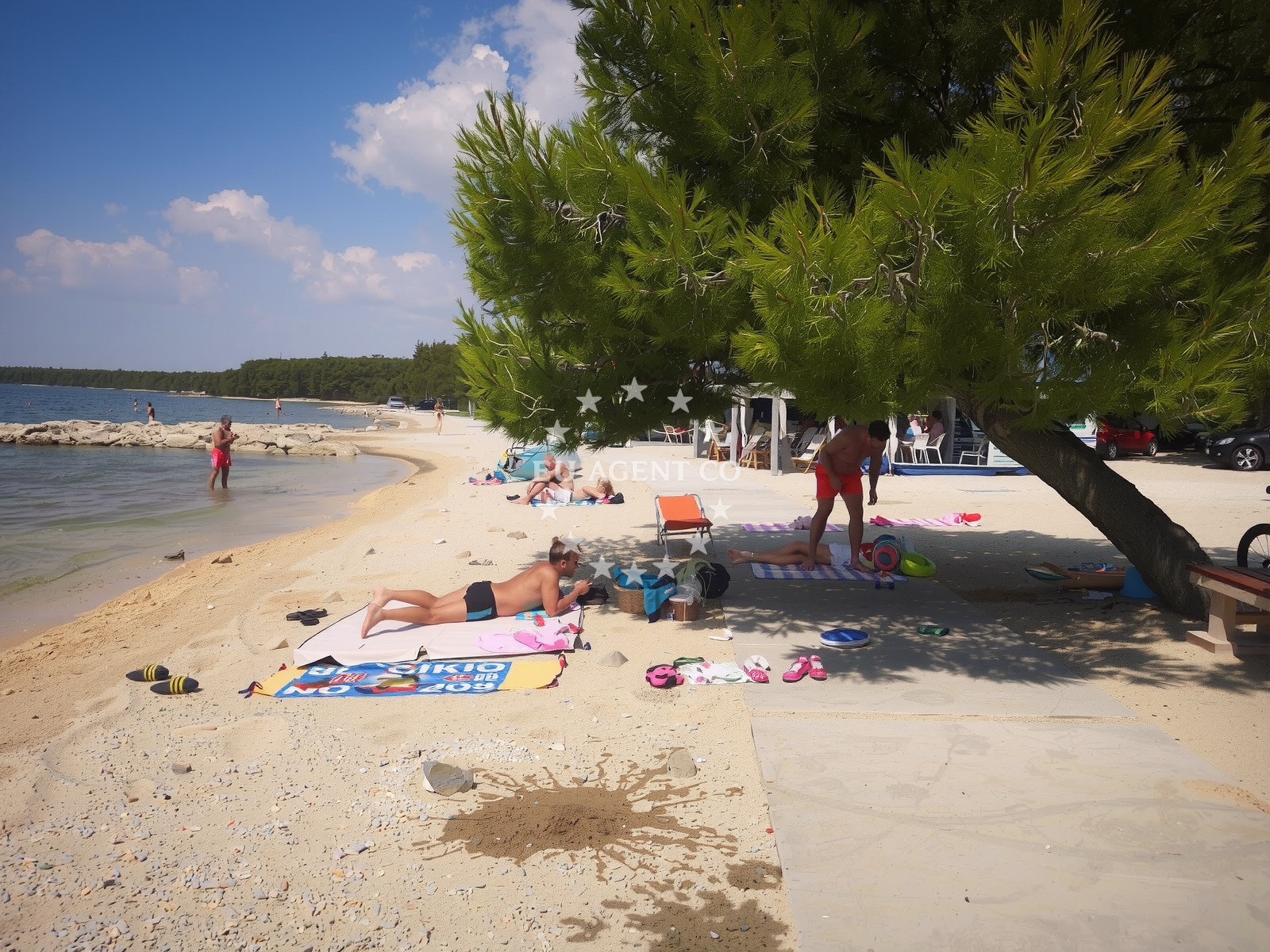 Marina Borik, a nearby marina to the anchorage in Nin, North Dalmatia
