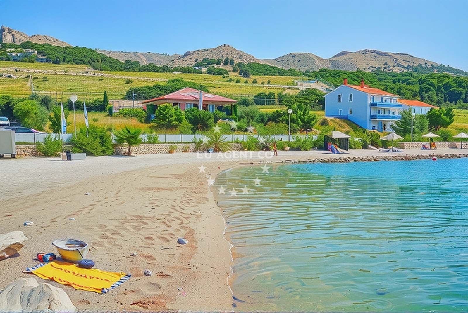 Dinjiska Anchorage on Pag Island, Croatia