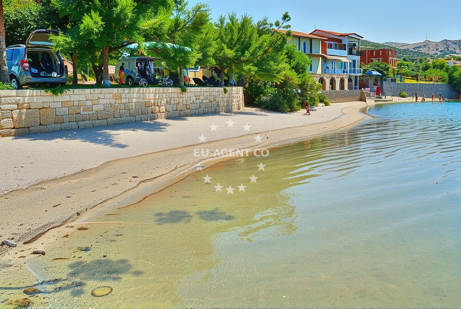 Approach and location view of Dinjiška anchorage in Anchorage in Dinjiška on the island Pag, North Dalmatia, Croatia photo 3