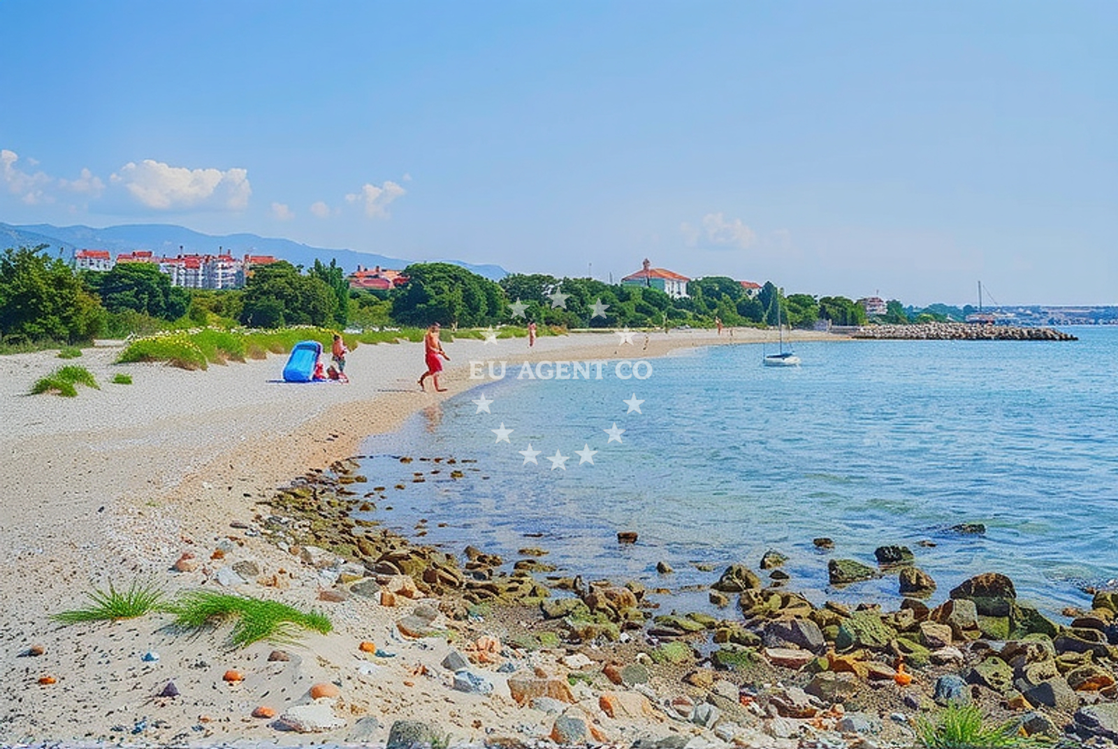 Approach and location view of Anchorage in Anchorage in Novalja on the island Pag, North Dalmatia, Croatia photo 3
