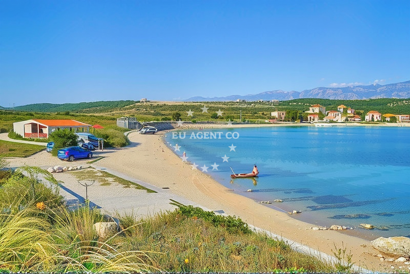 Approach and location view of Anchorage in Anchorage in Novalja on the island Pag, North Dalmatia, Croatia photo 3