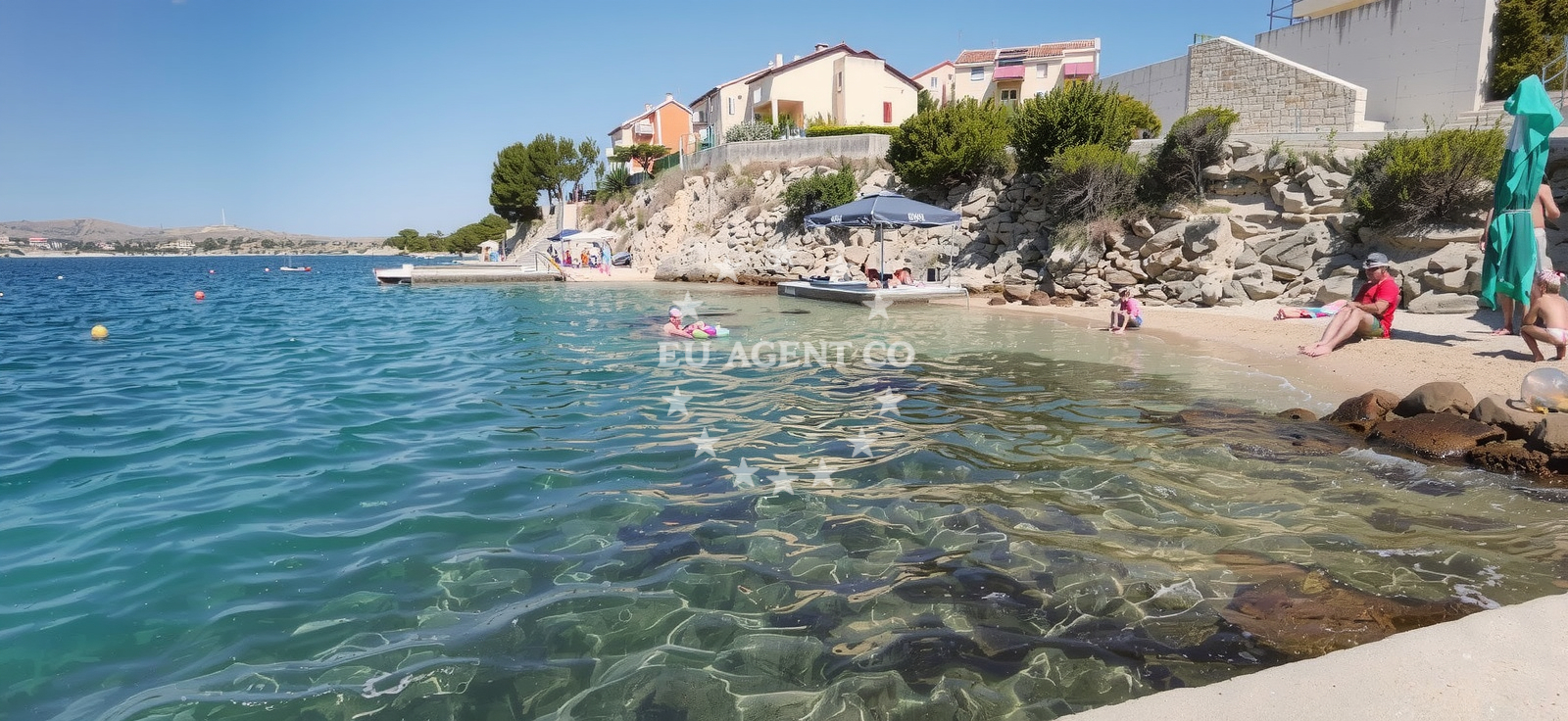 Anchorage in Vlasici, Pag, Croatia