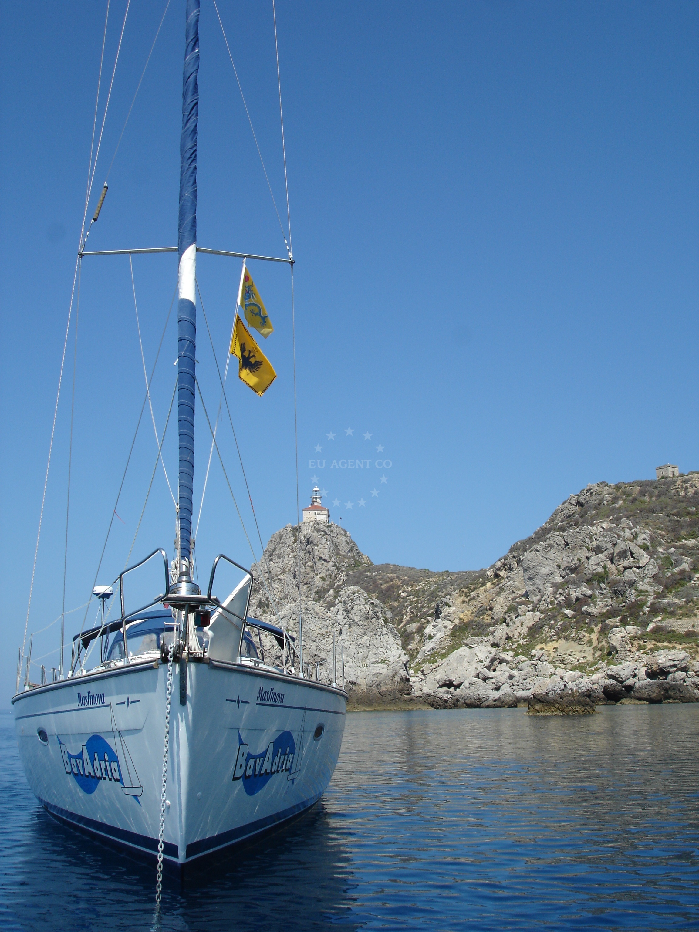 Palagruza Anchorage on Palagruza Island, North Dalmatia, Croatia