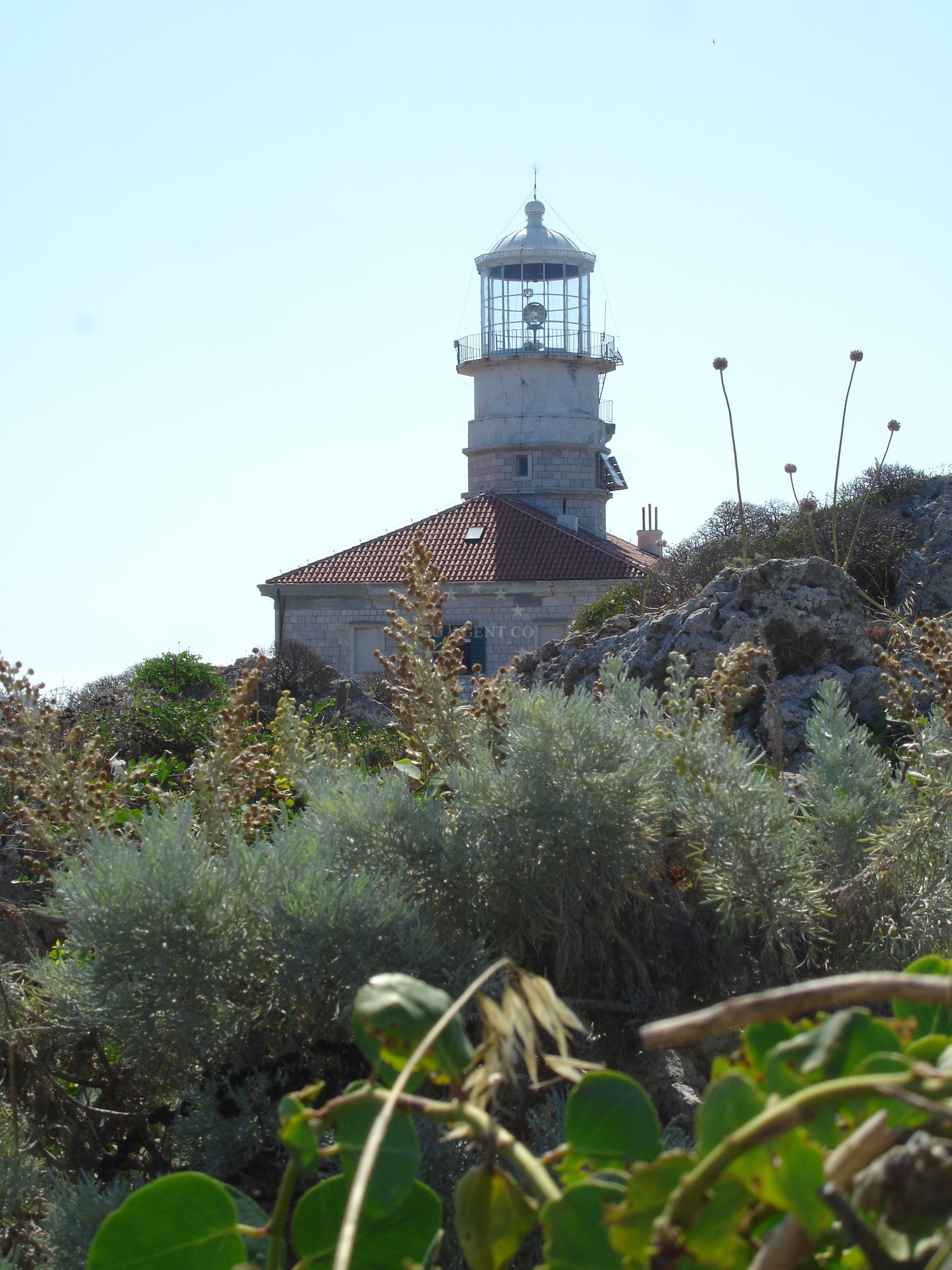 Rocky shoreline near Palagruza Anchorage, North Dalmatia