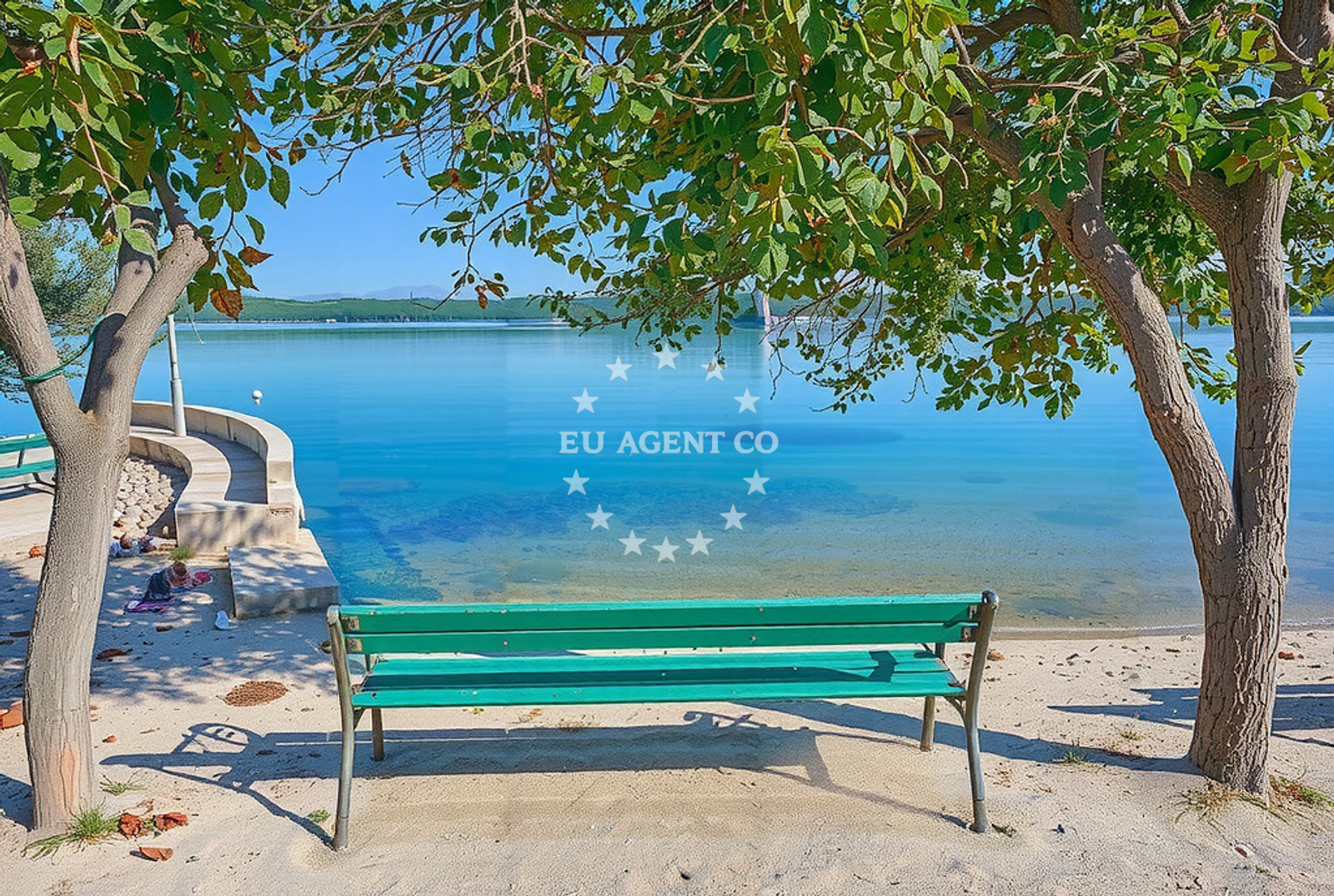 Scenic beach near Rasline anchorage in North Dalmatia