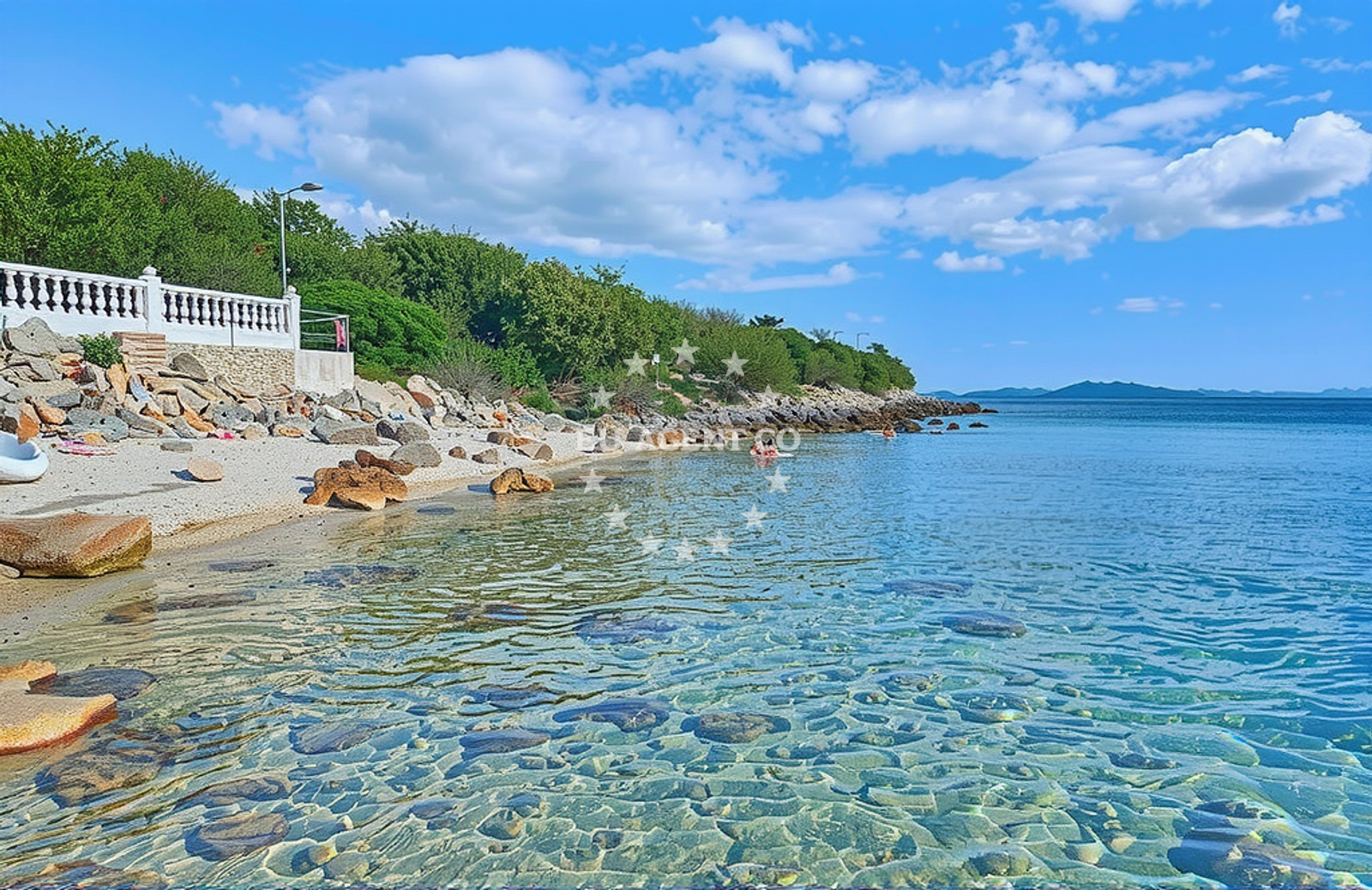 Žalić Beach on Rivanj Island, North Dalmatia, Croatia