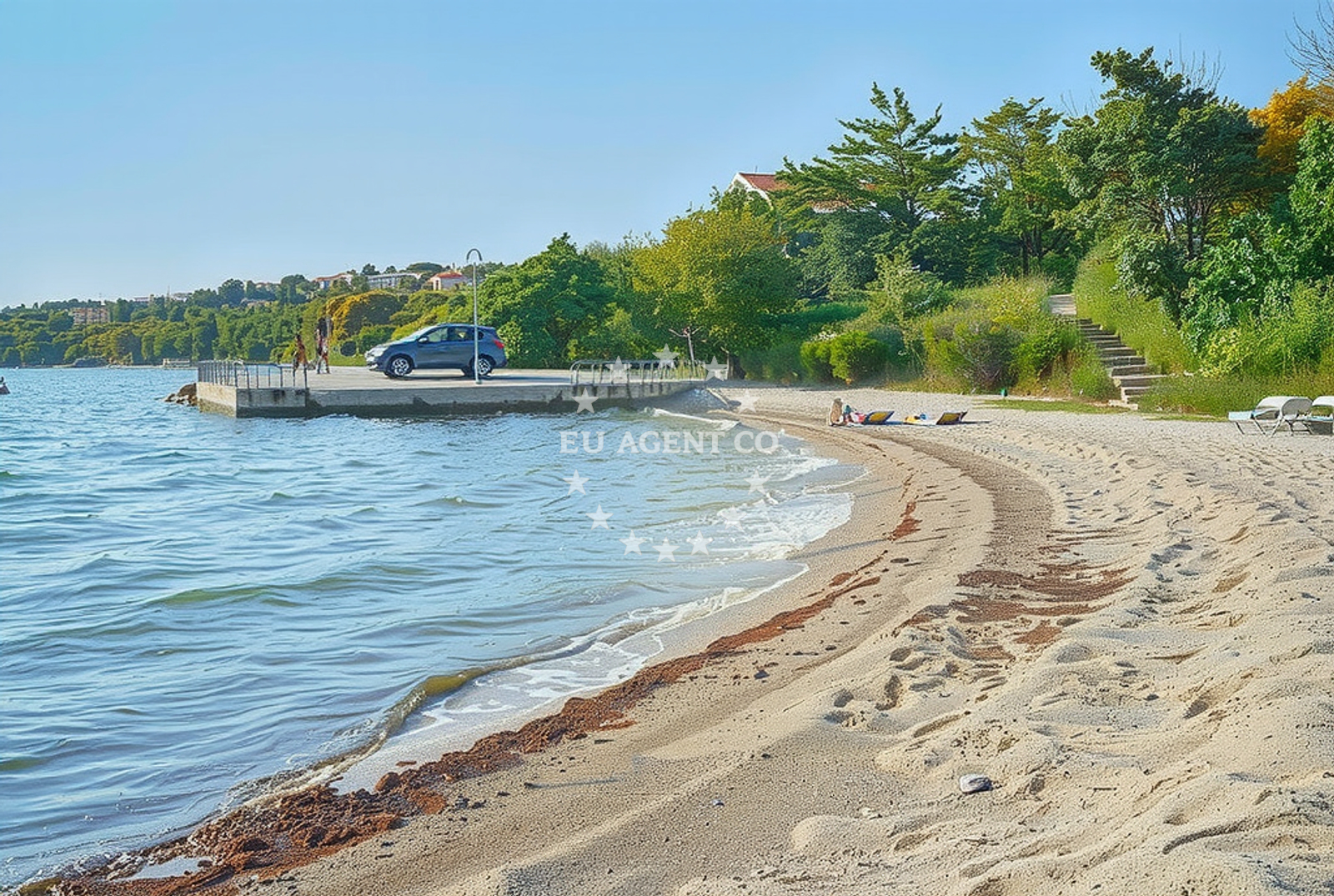 Beaches near Rtina anchorage, North Dalmatia