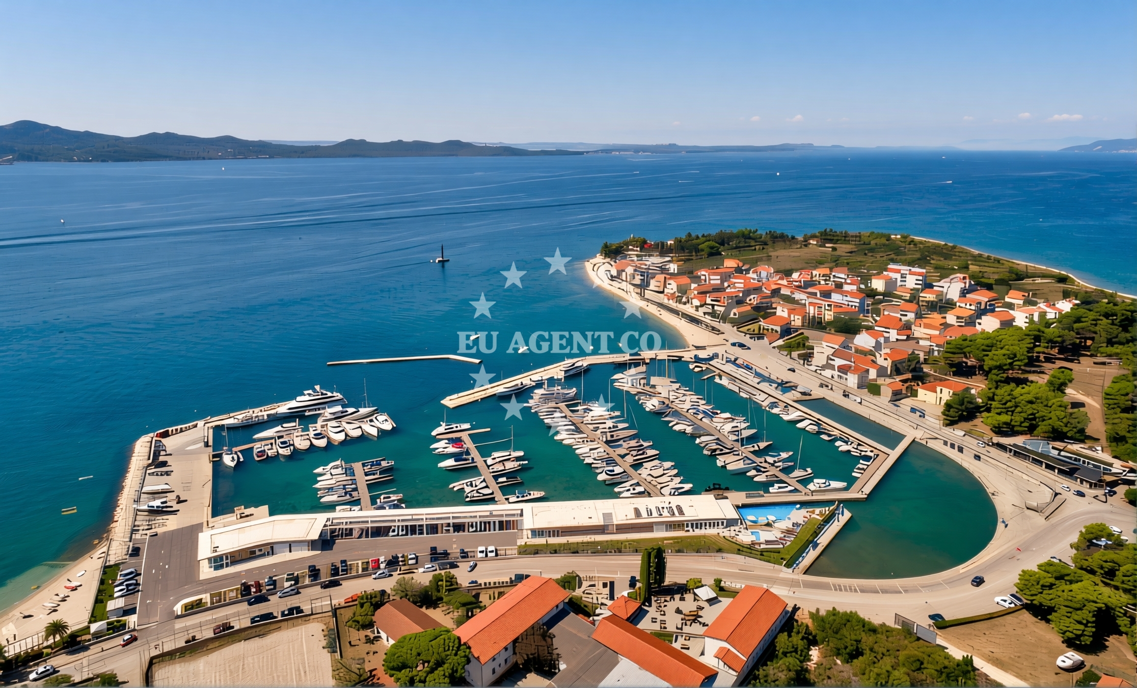 Sandy seabed anchorage on Sestrunj Island, North Dalmatia, Croatia