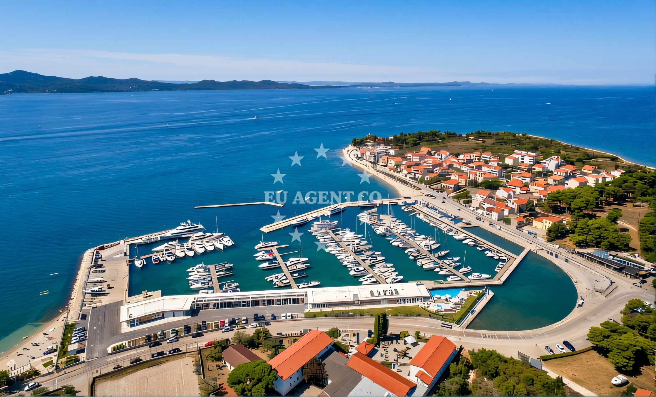 Sandy seabed anchorage near Travnik, Sestrunj Island, Croatia