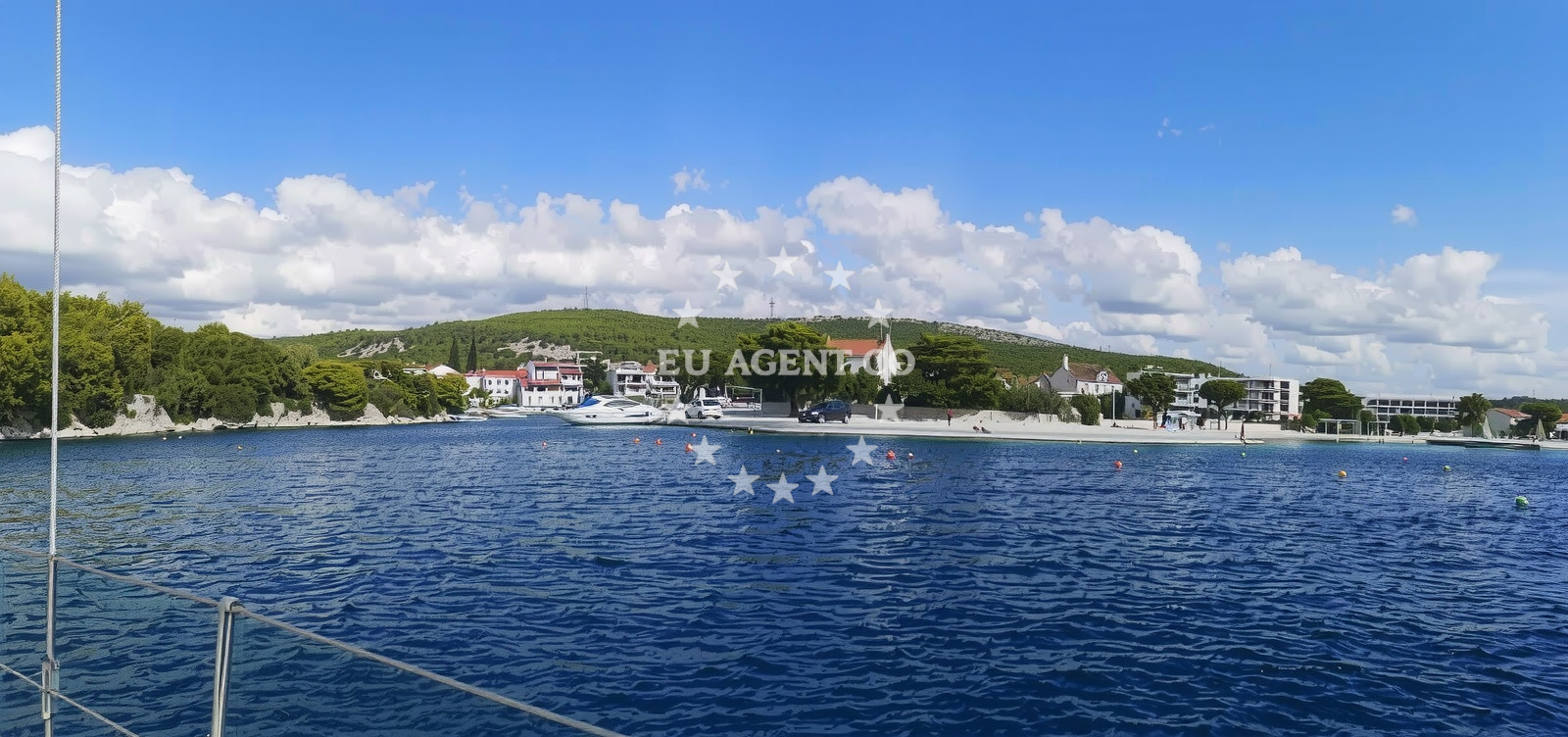 Luna Beach situated 1.82km from Tribunj anchorage, North Dalmatia, Croatia