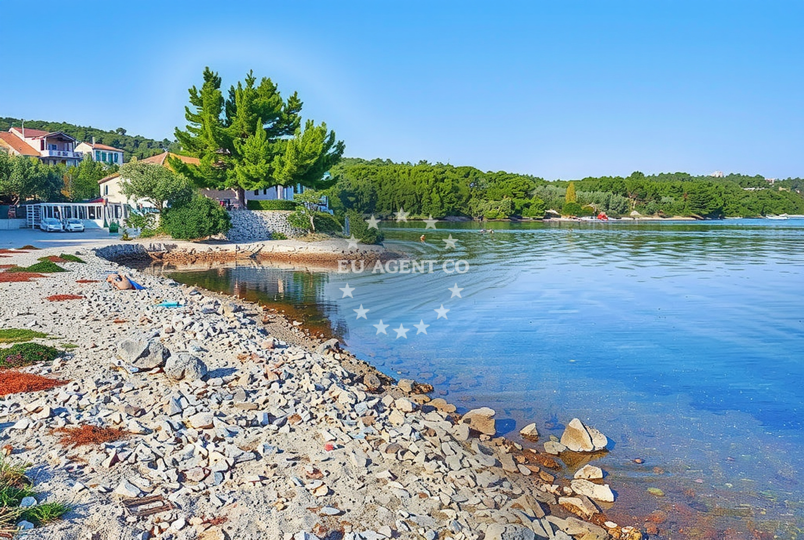Approach and location view of Anchorage in Anchorage in Kukljica on the island Ugljan, North Dalmatia, Croatia photo 3