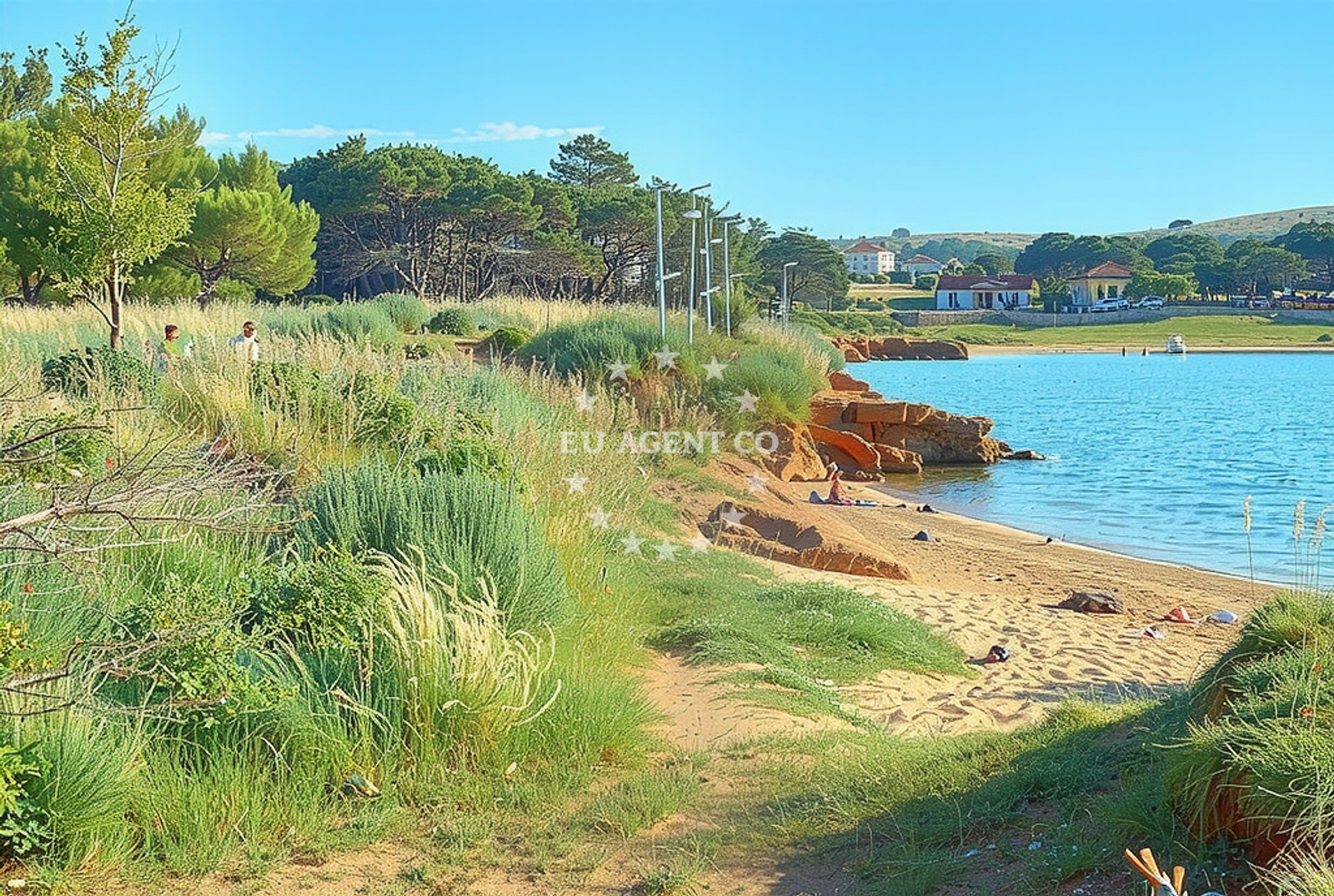 Porat Beach on the island Vir, North Dalmatia, Croatia