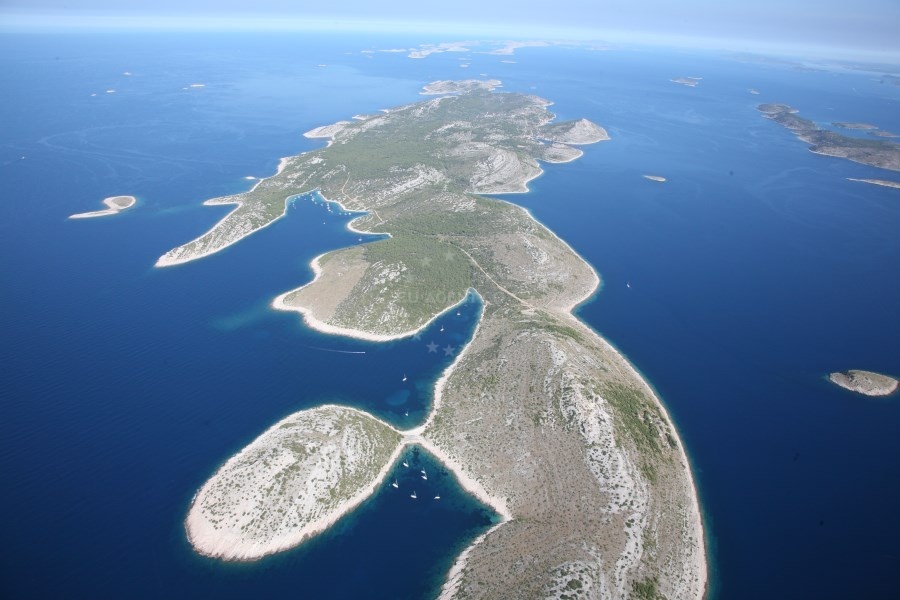 Mala Stupica Anchorage on Zirje Island, North Dalmatia, Croatia with calm waters and natural surroundings