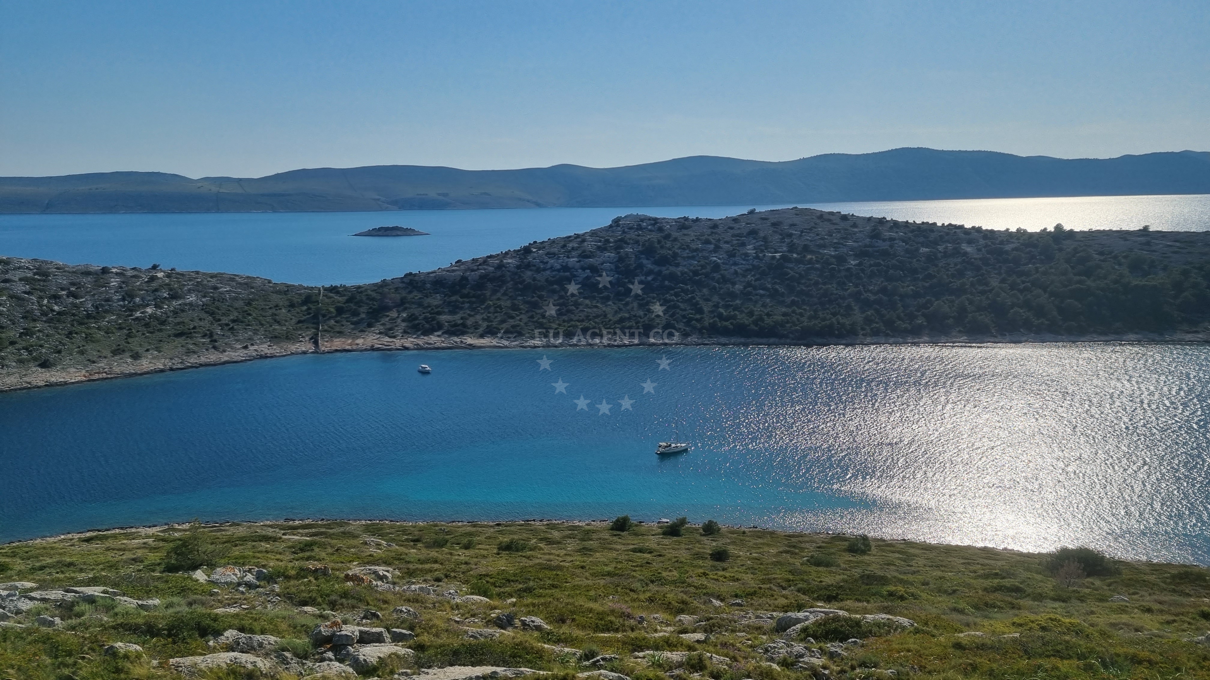Jagodnja Anchorage on Zut Island, North Dalmatia, Croatia