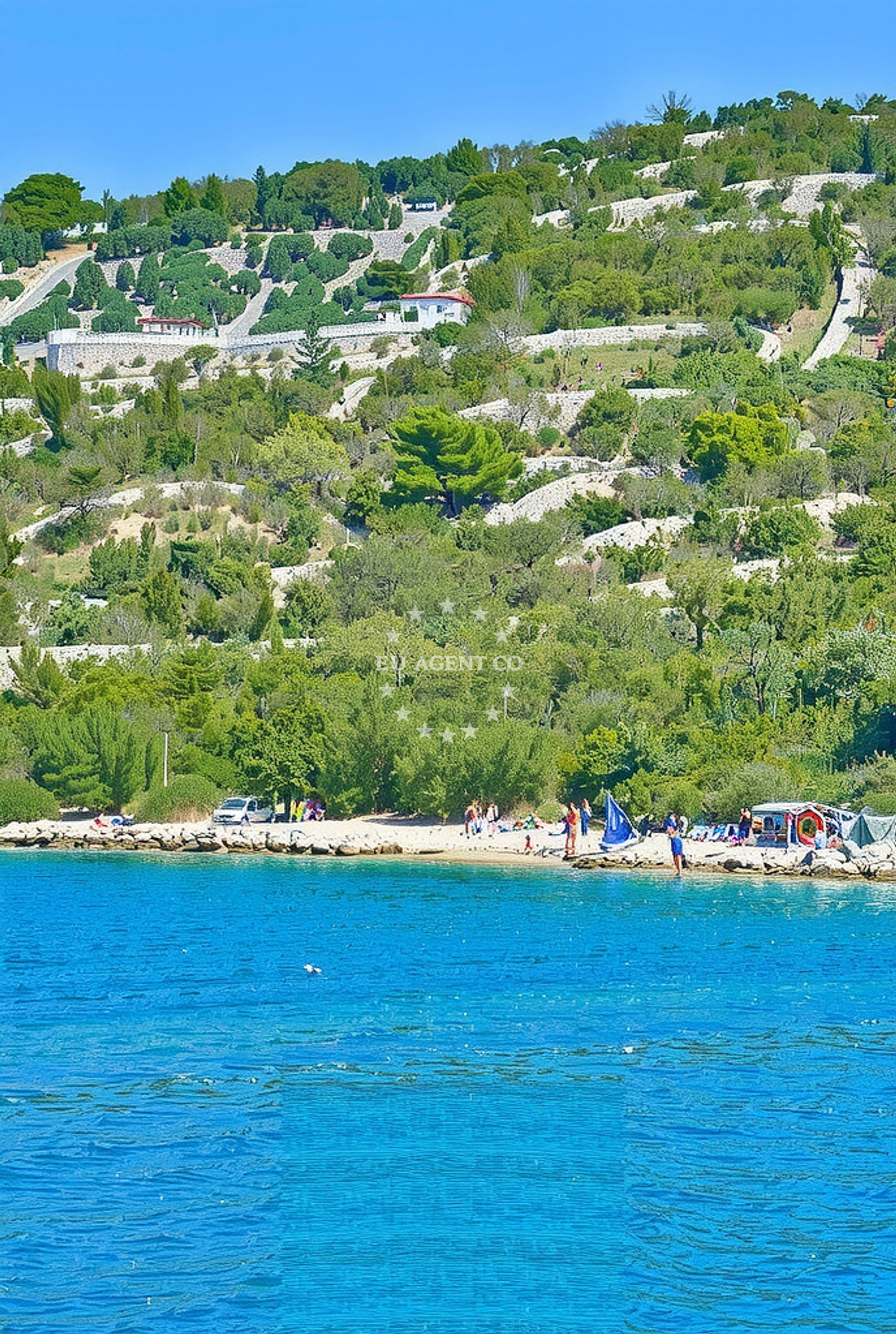 Draga Beach on Zverinac Island, North Dalmatia, Croatia