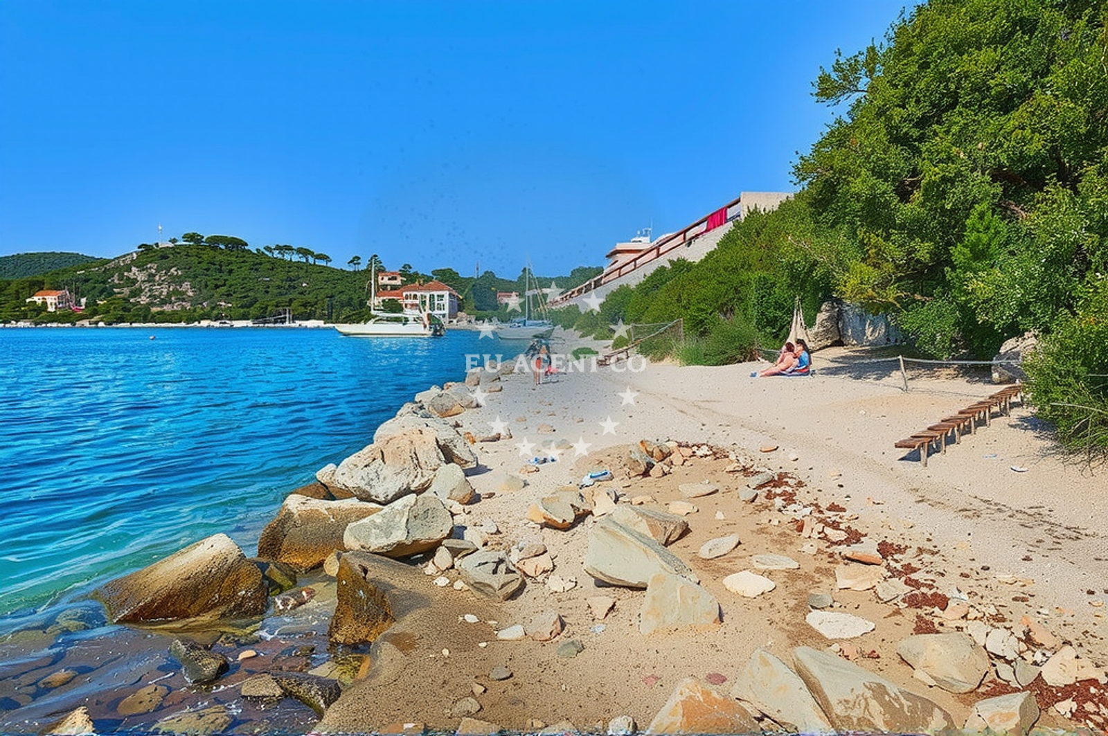 Ristorante Zverinac restaurant on Zverinac Island, North Dalmatia, Croatia