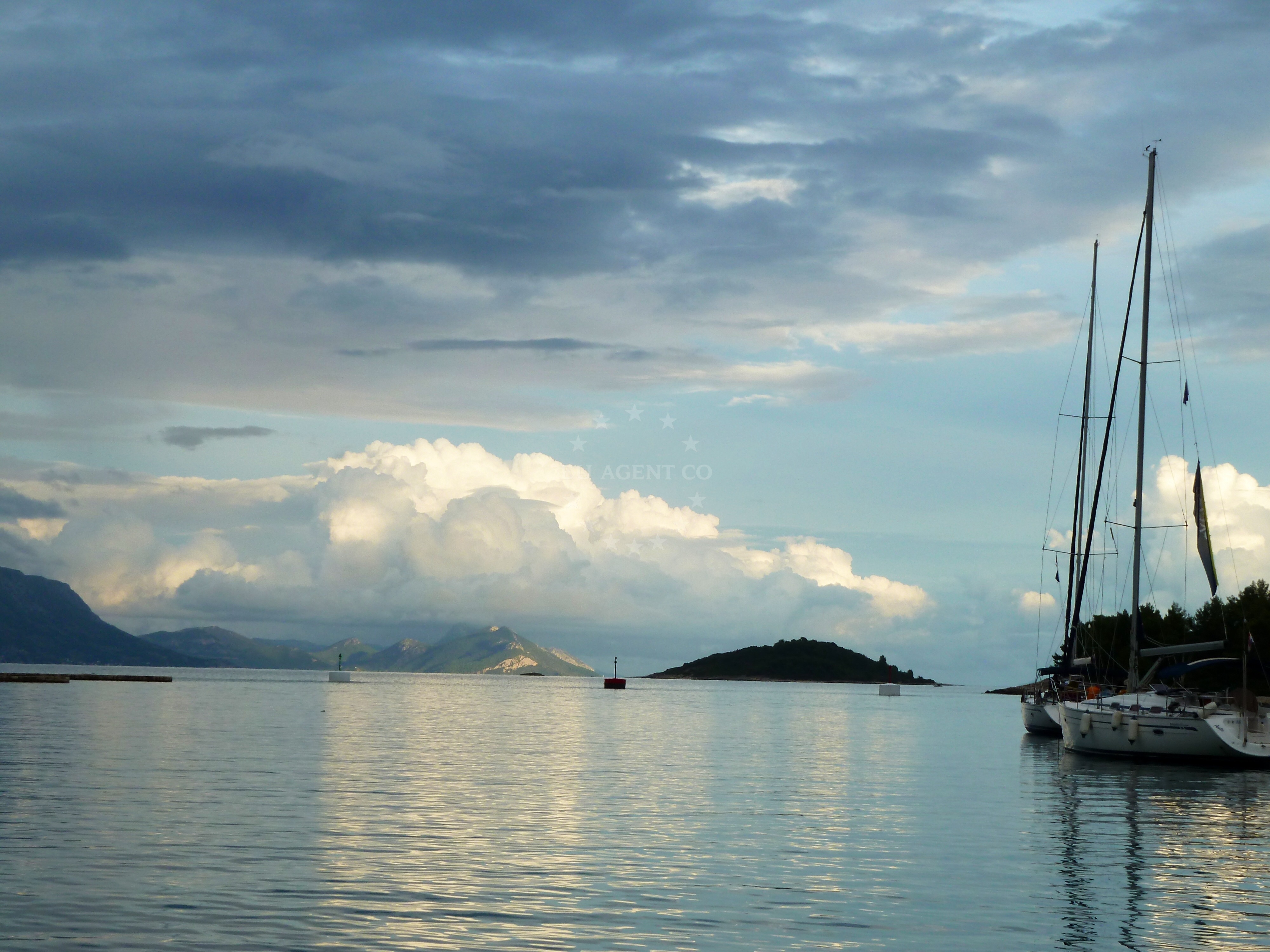 Sandy seabed at anchorage on Badija Island, South Dalmatia