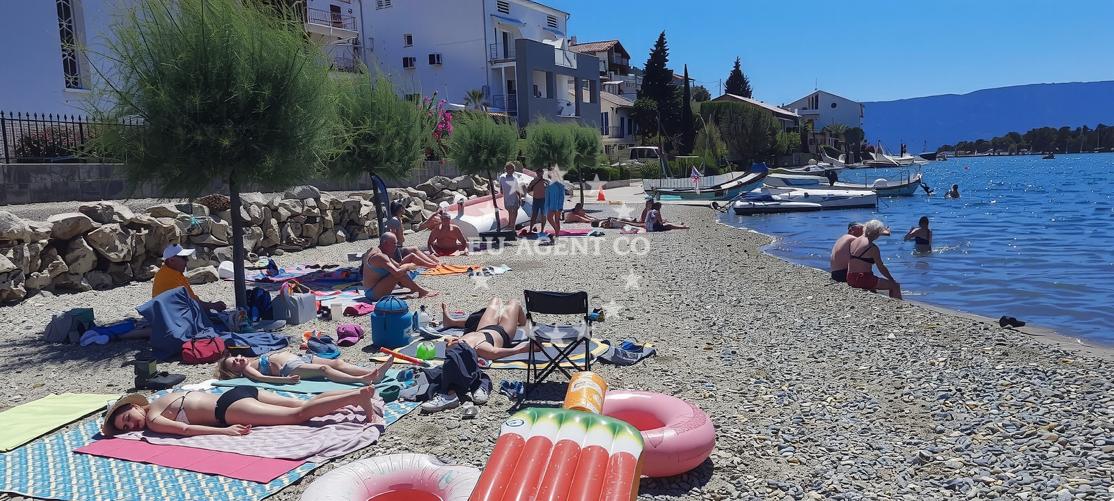 Jetty in Blaće, South Dalmatia, Croatia, offering fuel and supplies for yachts.