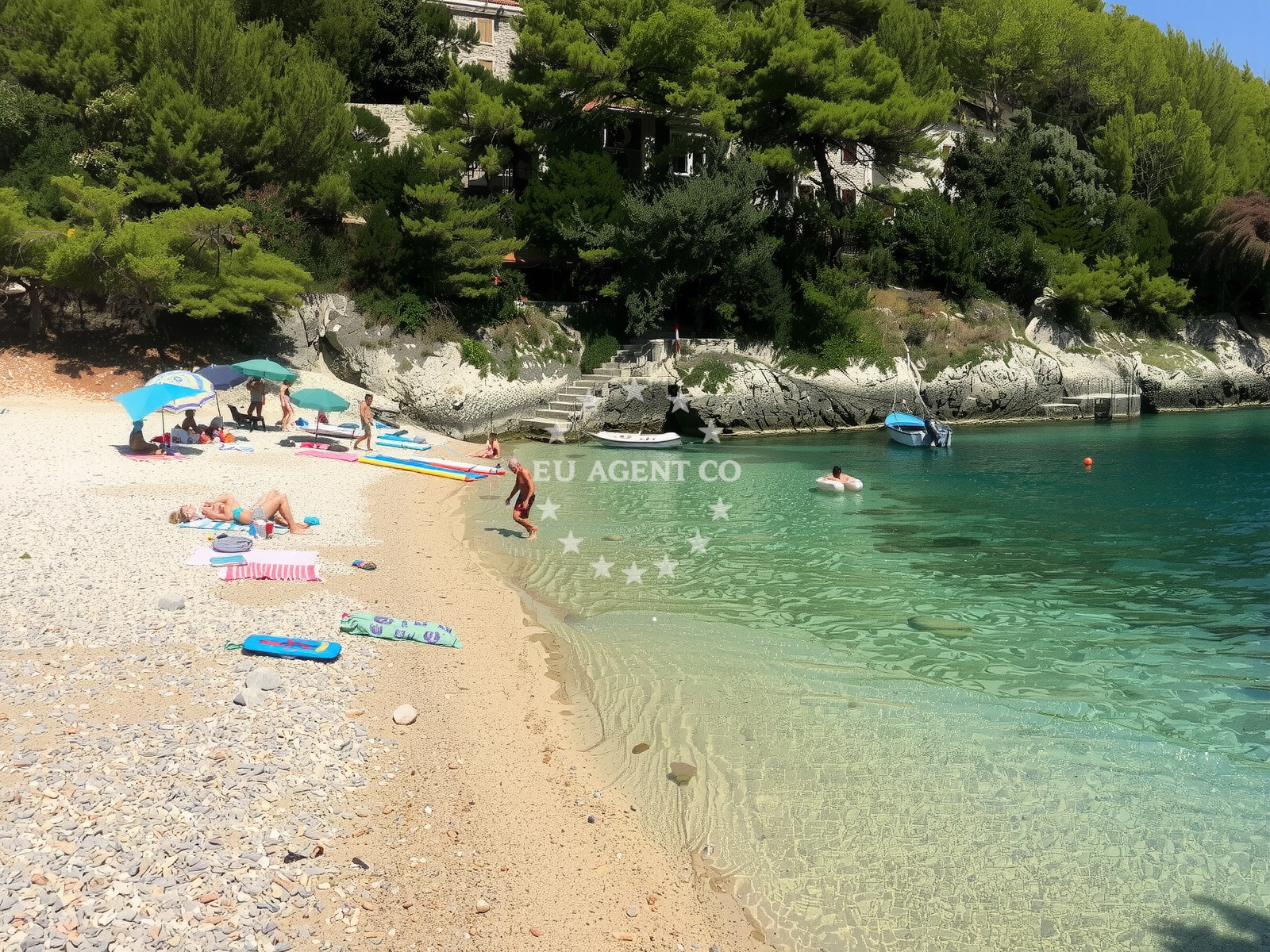 Orlandusa Beach near Korcula anchorage