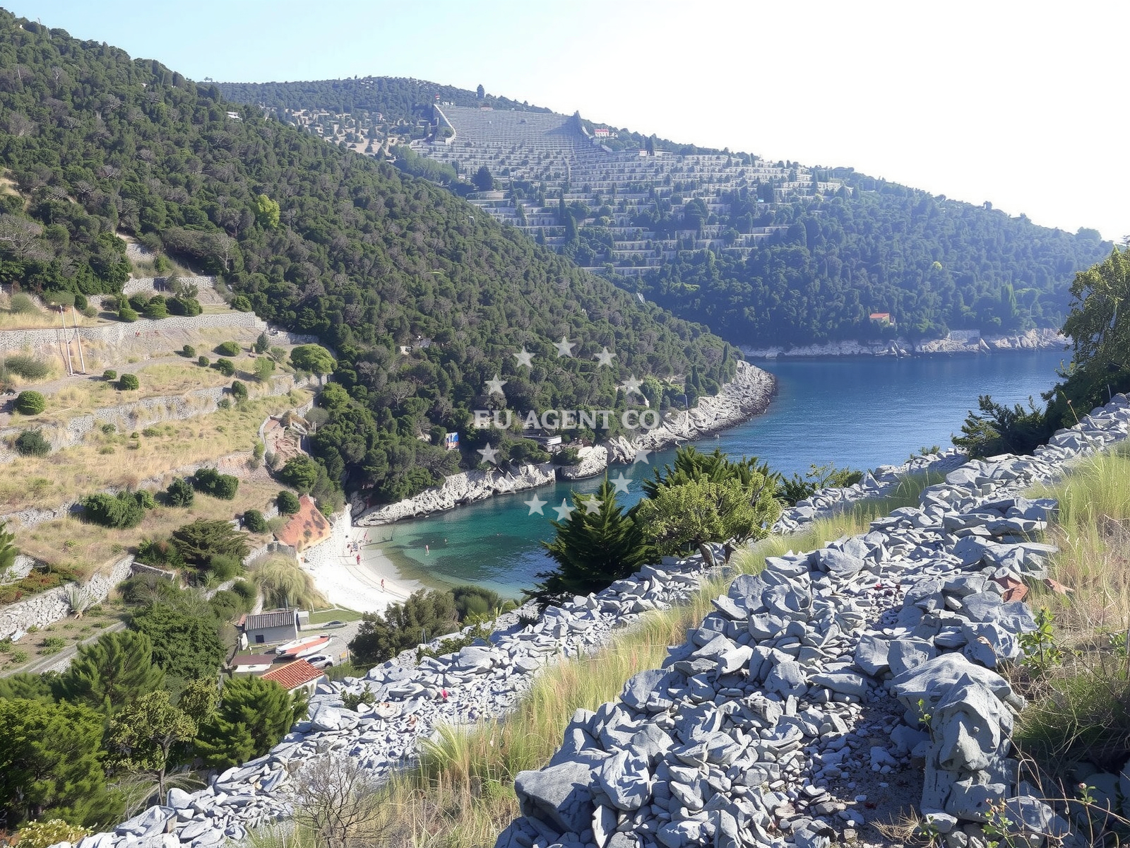 Orlandusa Beach on Korcula Island, Croatia