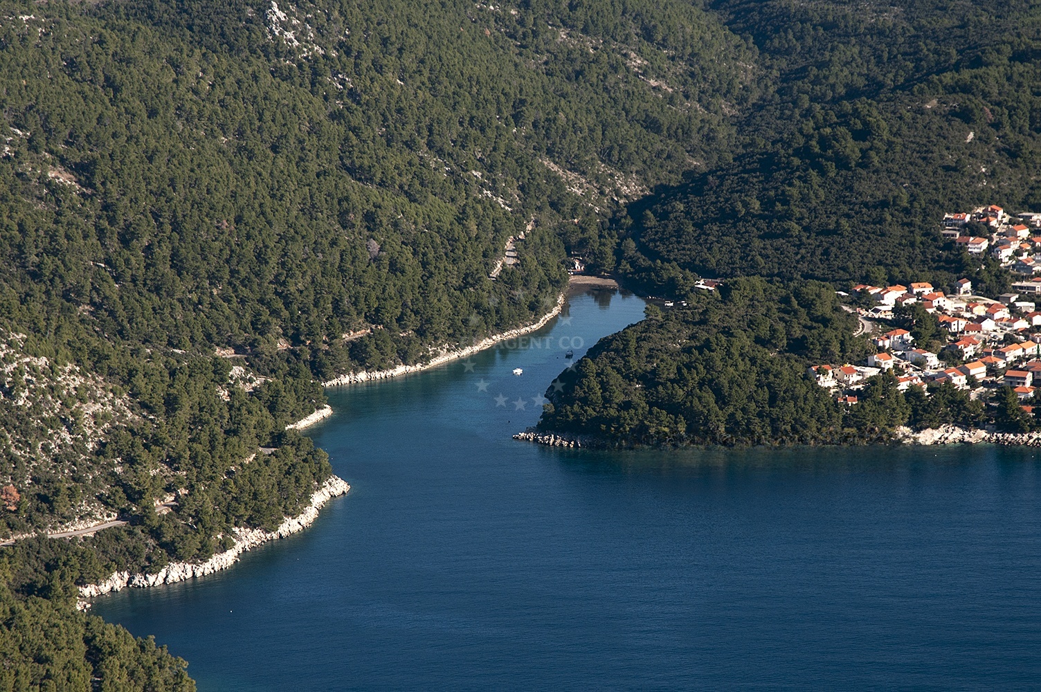 Istruga Anchorage in Brna, Korcula, Croatia