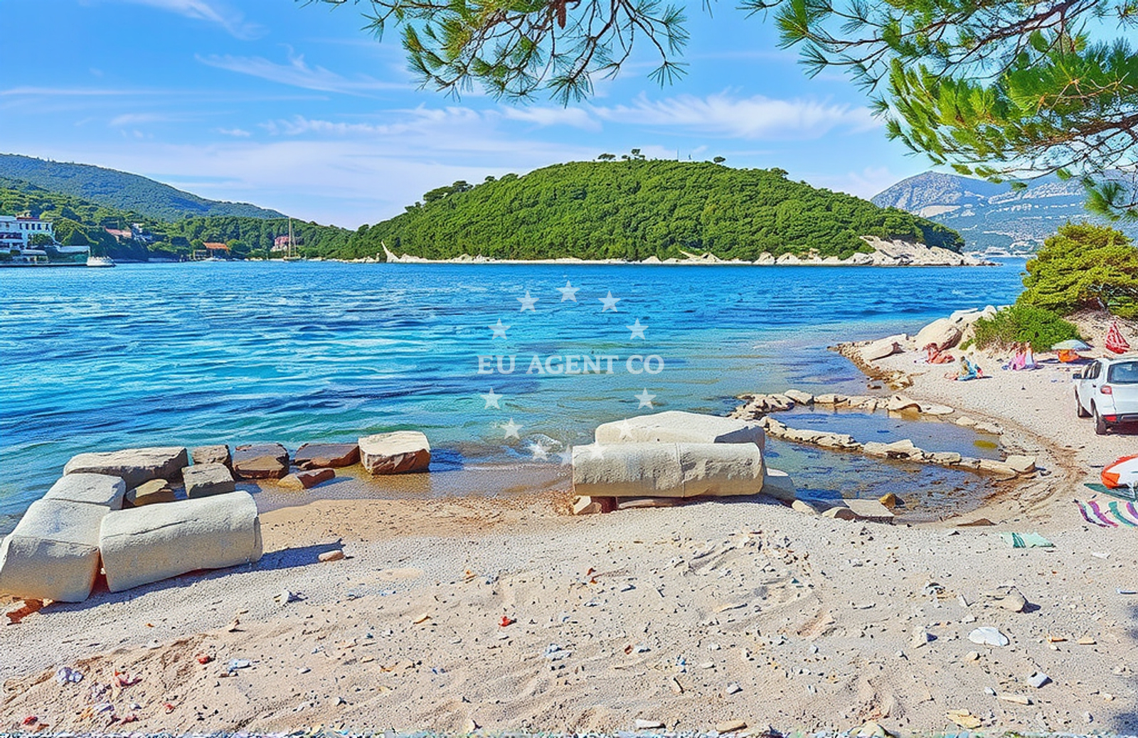 Vela Vrbovica II Beach located 0.05 km from the anchorage