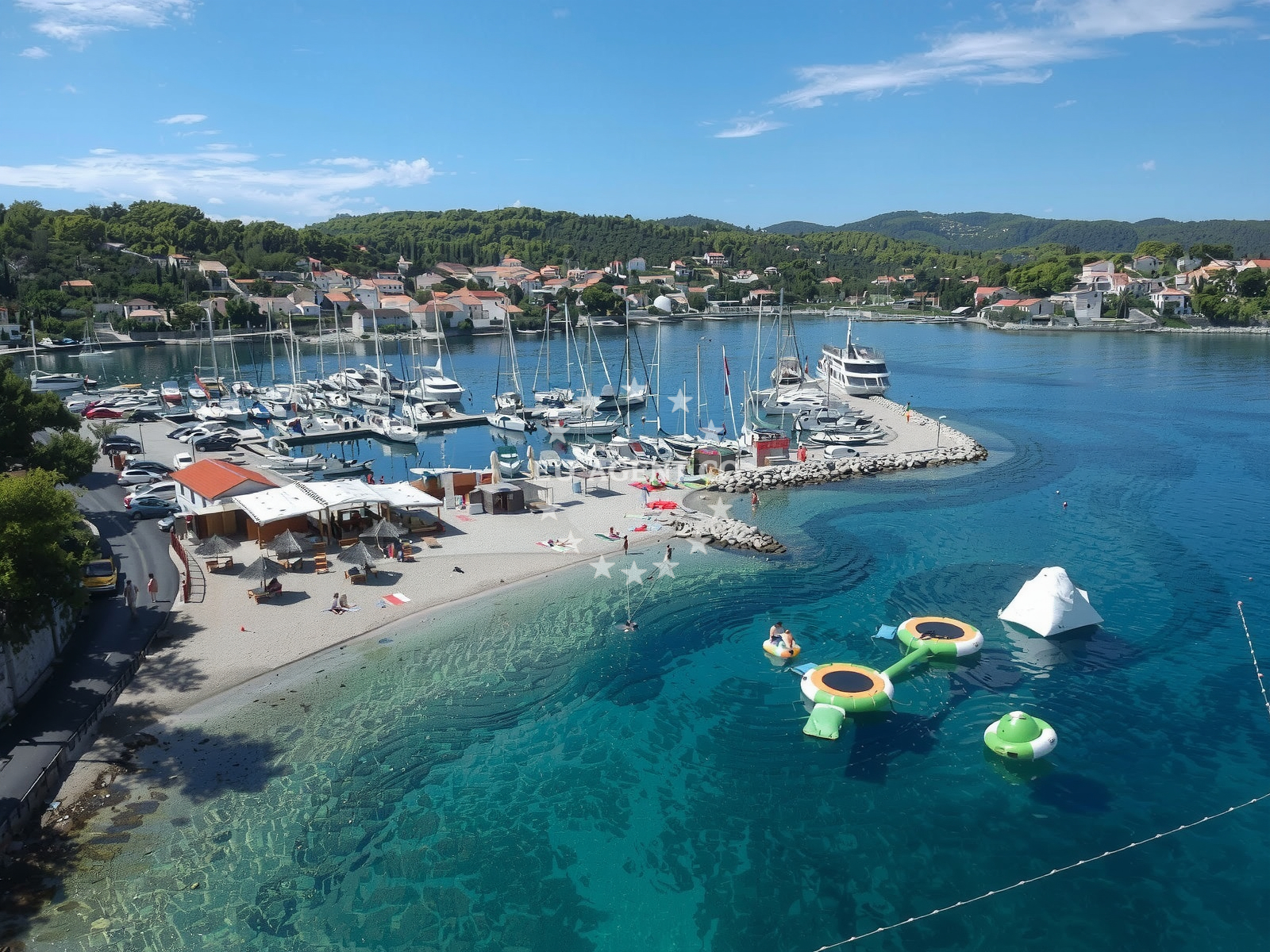 Marina Lumbarda on Korcula Island, Croatia