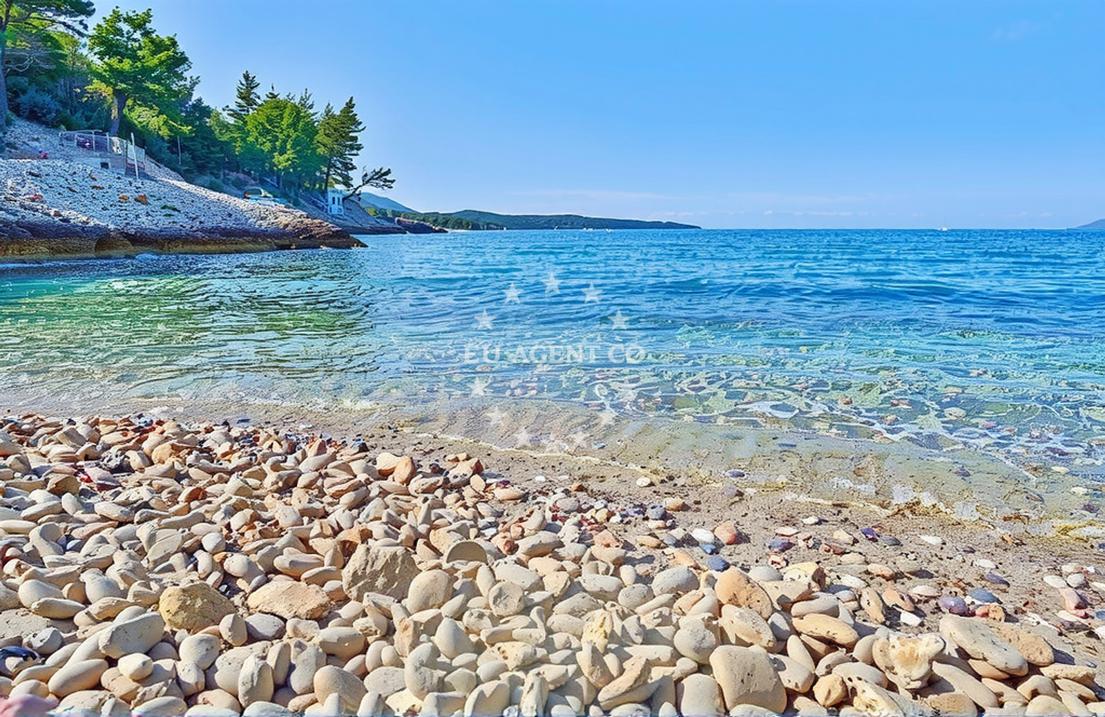 Approach and location view of Rasoha anchorage in Anchorage on the island Korčula, South Dalmatia, Croatia photo 3