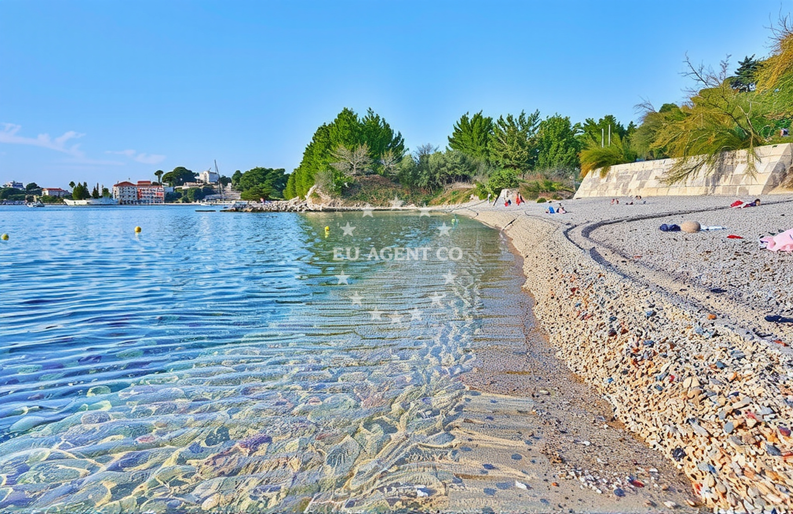 Boats anchored in Gradina, Vela Luka, Korcula