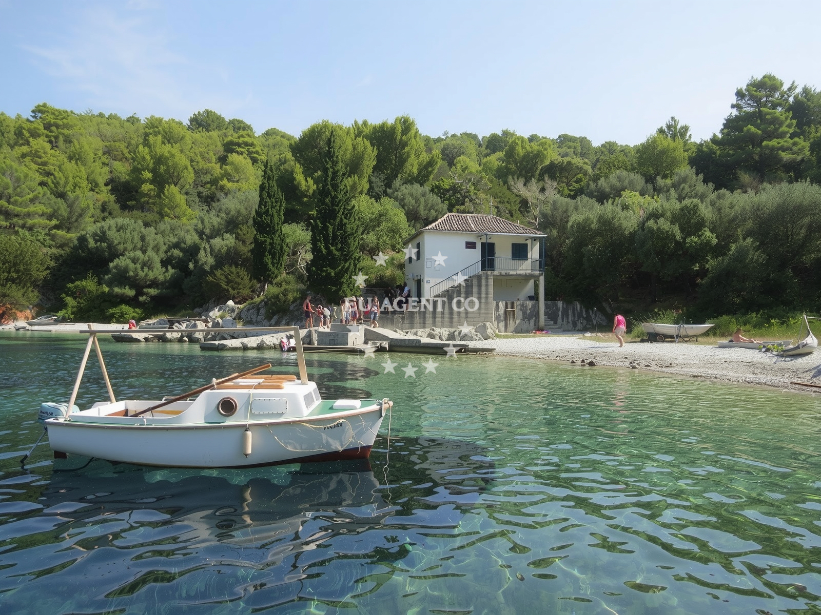 Approach and location view of Prehodišće anchorage in Anchorage on the island Lastovo, South Dalmatia, Croatia photo 3