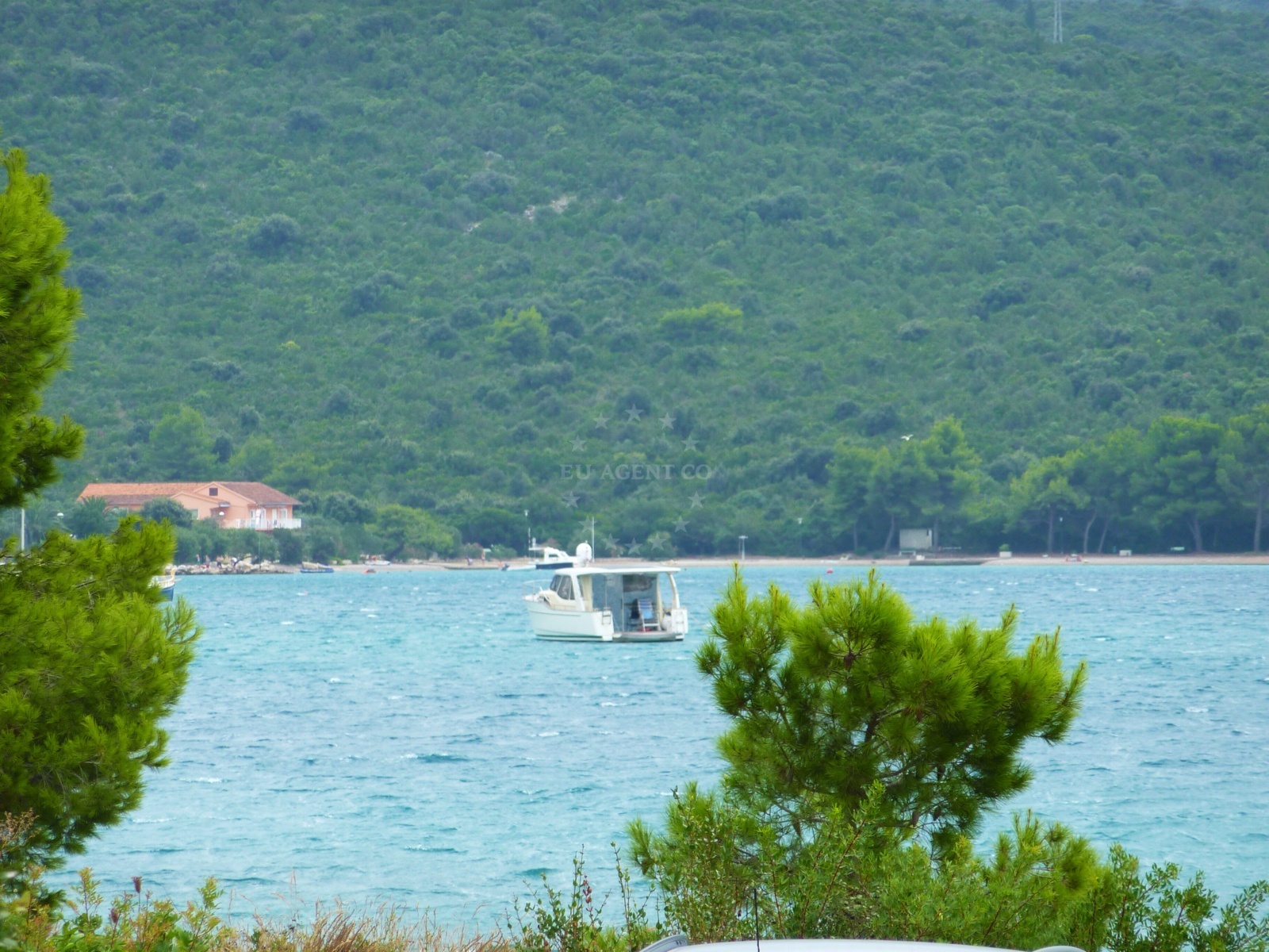 Boats anchored at Lovista, South Dalmatia, Croatia