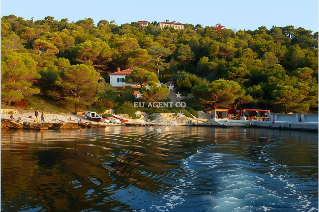Mrcara Anchorage on the island of Mrcara, South Dalmatia, Croatia