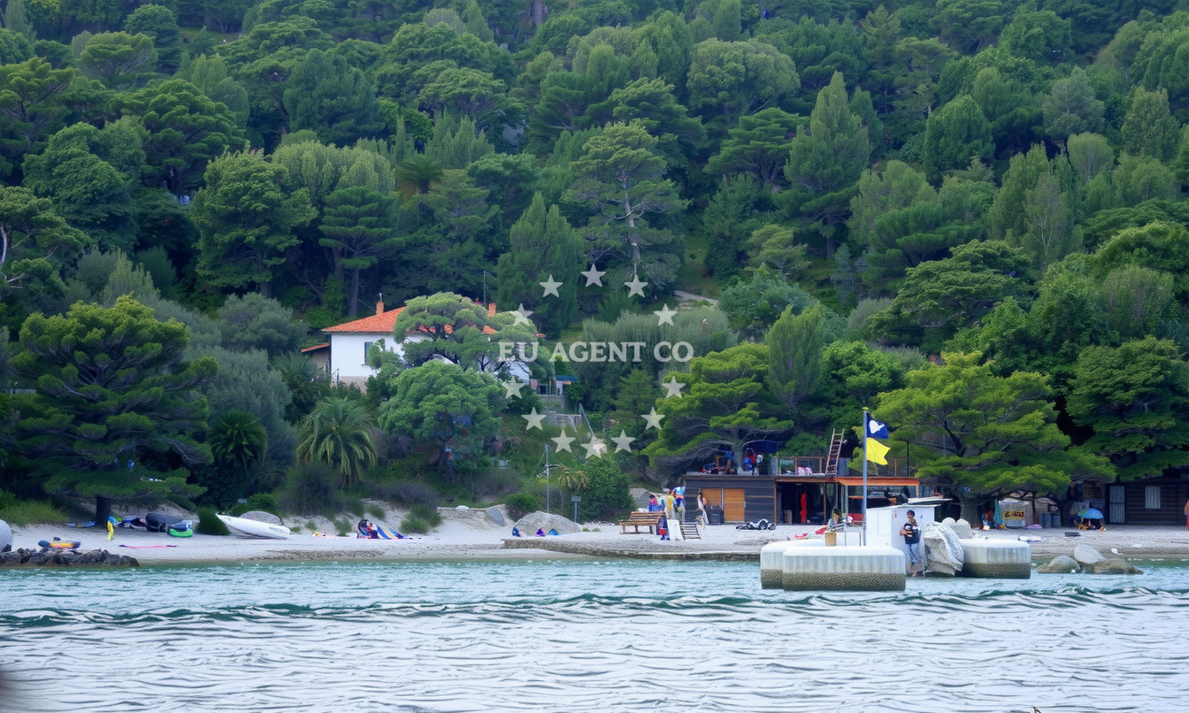 Konoba Mrčara jetty near Mrcara Anchorage, Lastovo, Croatia