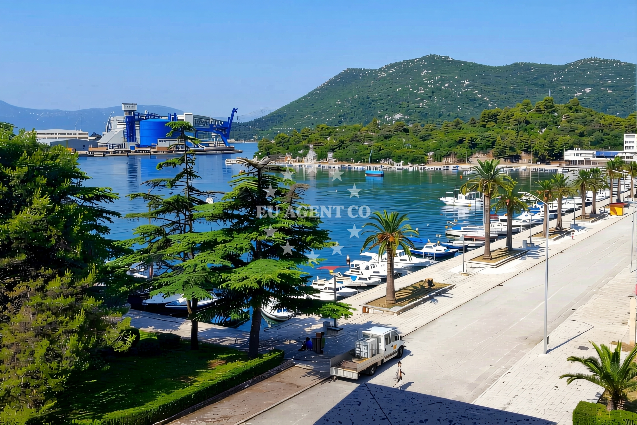 Baćina Beach near Ploce anchorage, South Dalmatia