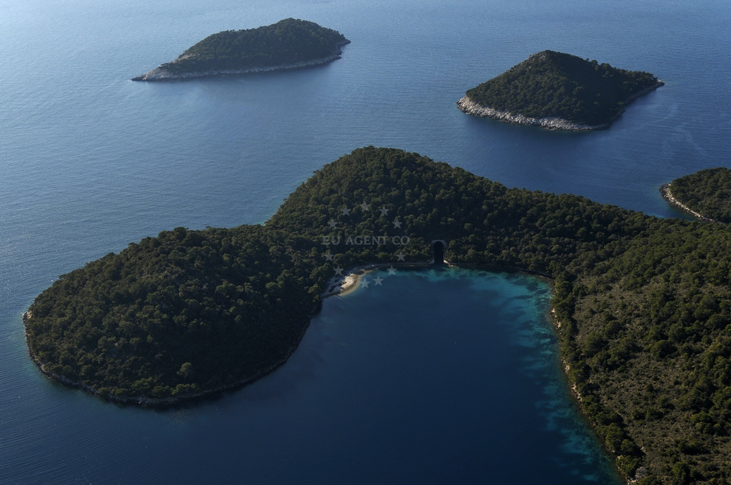 Kremena Anchorage on the island Prezba, Croatia