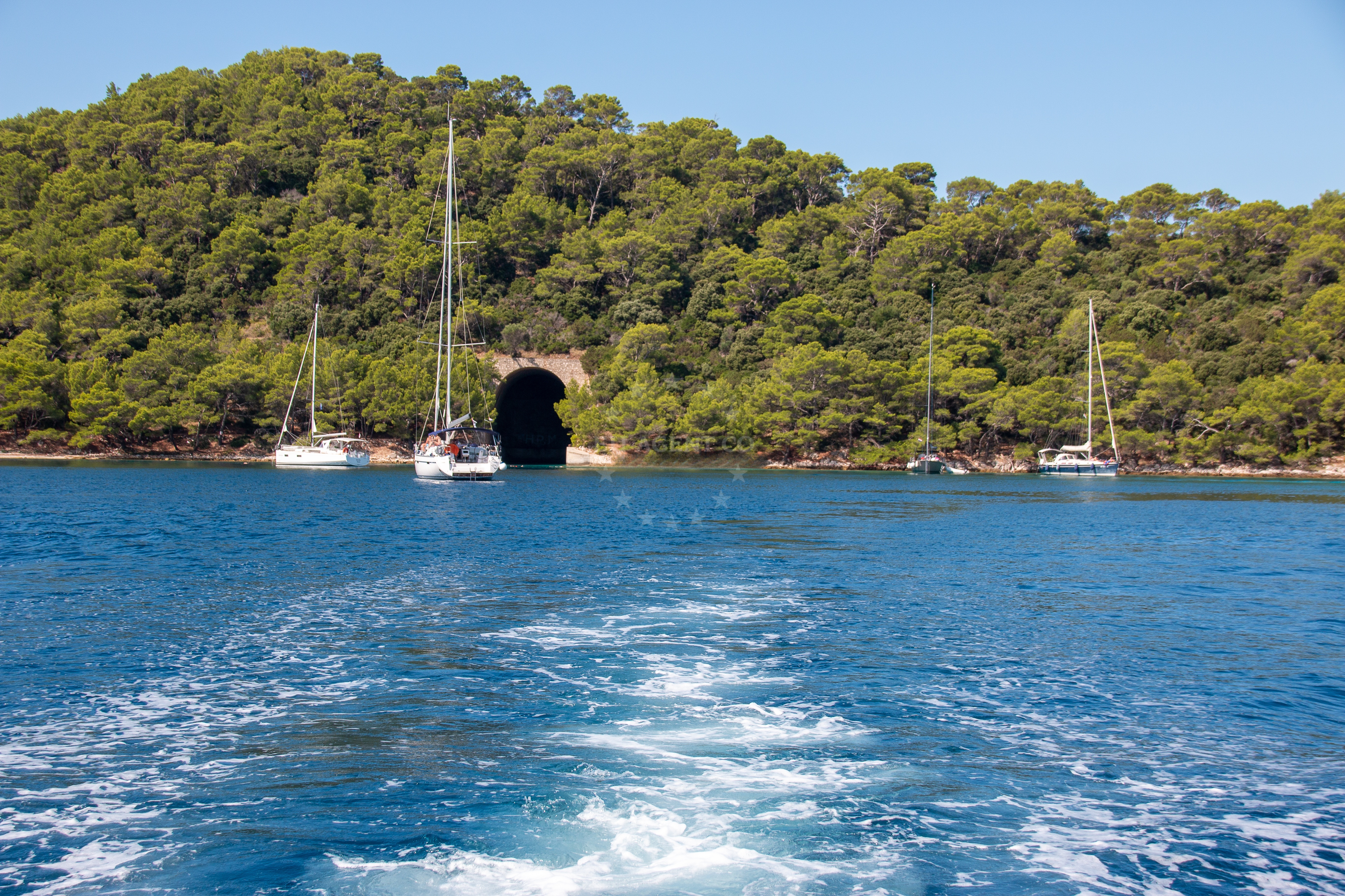 View of Prezba island from Kremena Anchorage