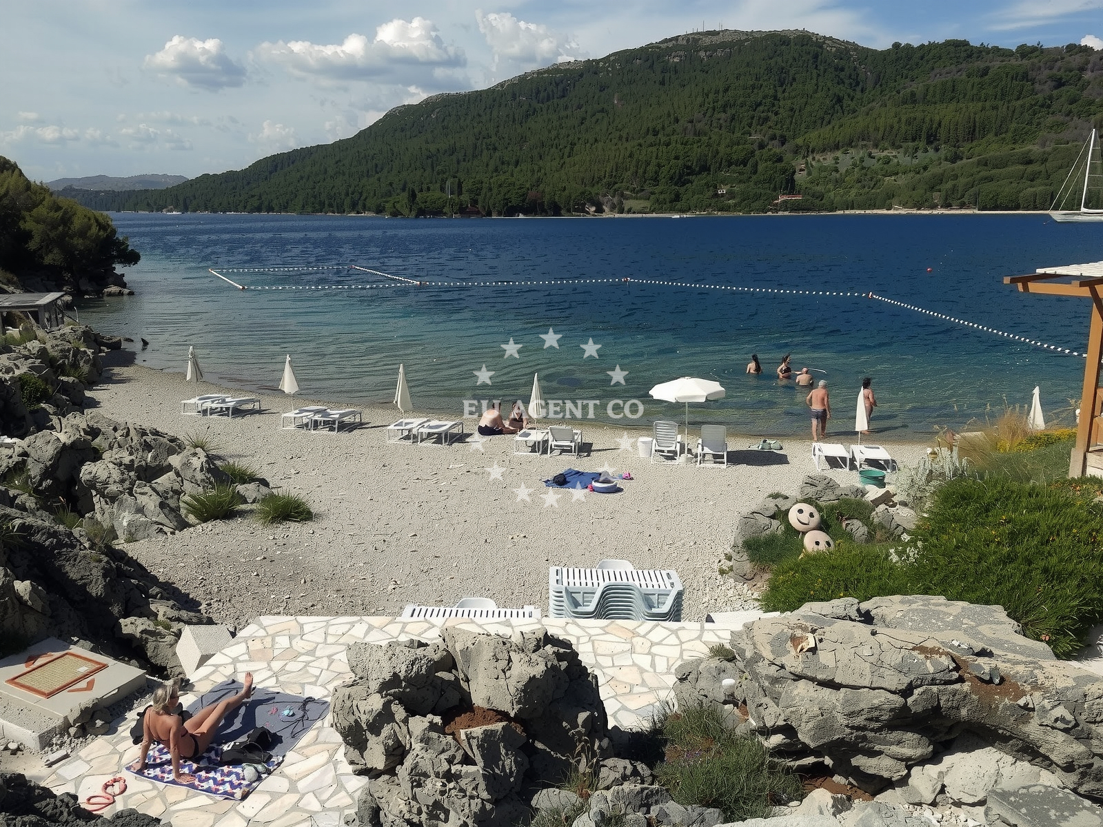 Additional view of Šipanska Luka anchorage in Anchorage on the island Šipan, South Dalmatia, Croatia photo 5