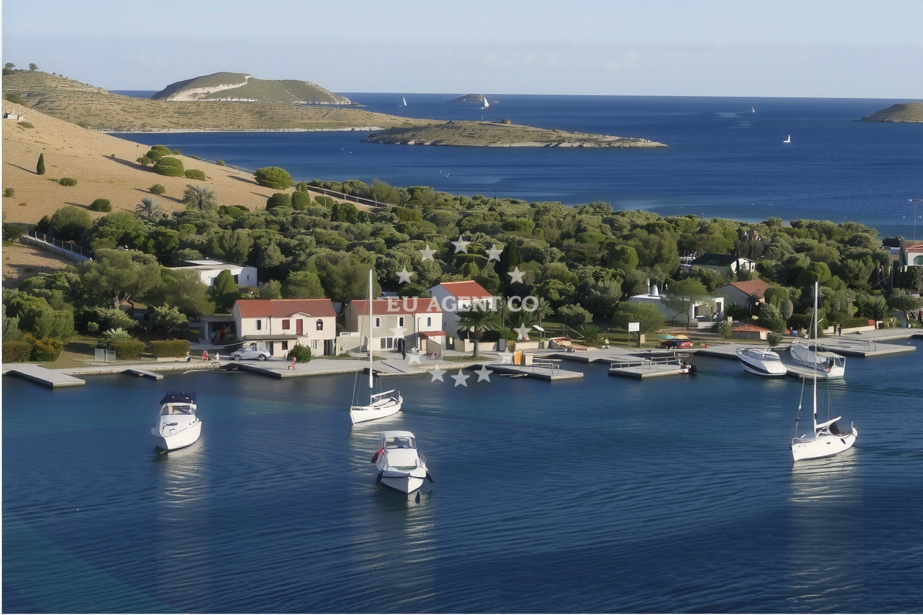 Dol Anchorage on Susac Island, South Dalmatia, Croatia