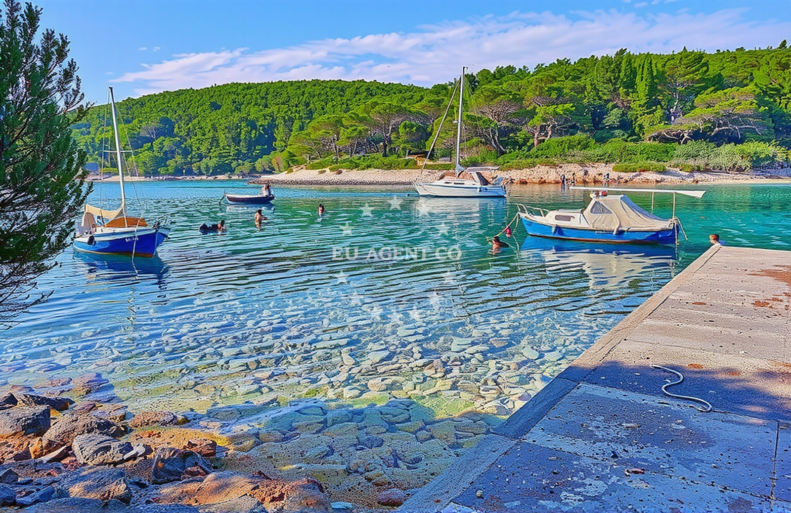 Additional view of Duga Cove anchorage in Anchorage on the island Sušac, South Dalmatia, Croatia photo 4