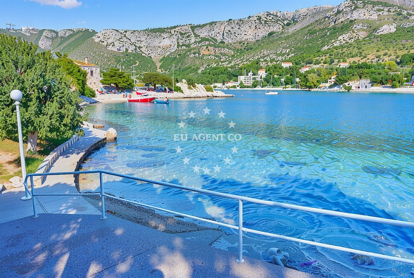 Orasac Marina near Mali Zaton anchorage, South Dalmatia Croatia