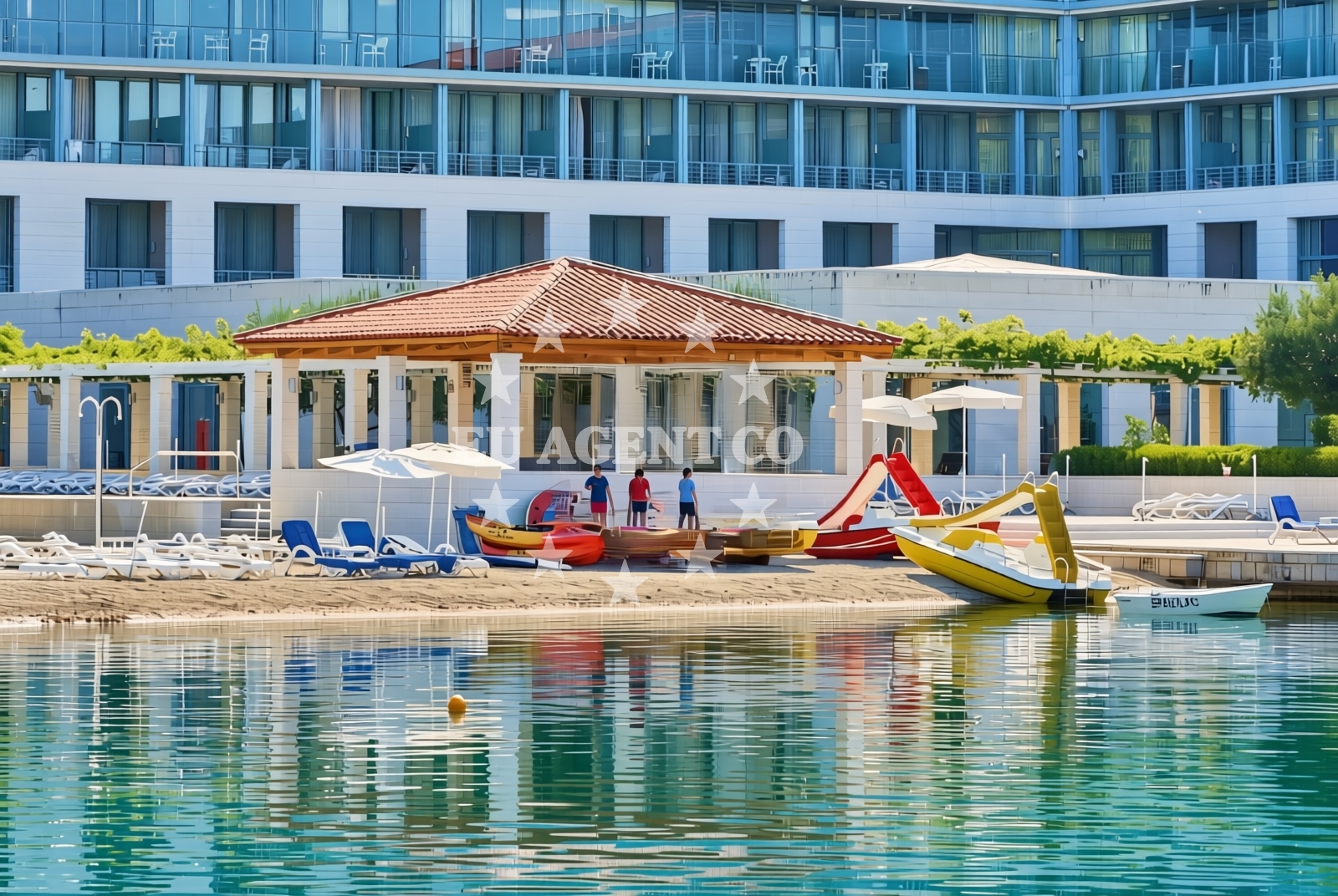 Sea and coastal view of Admiral Grand Hotel, Slano Beach in Admiral Grand Hotel