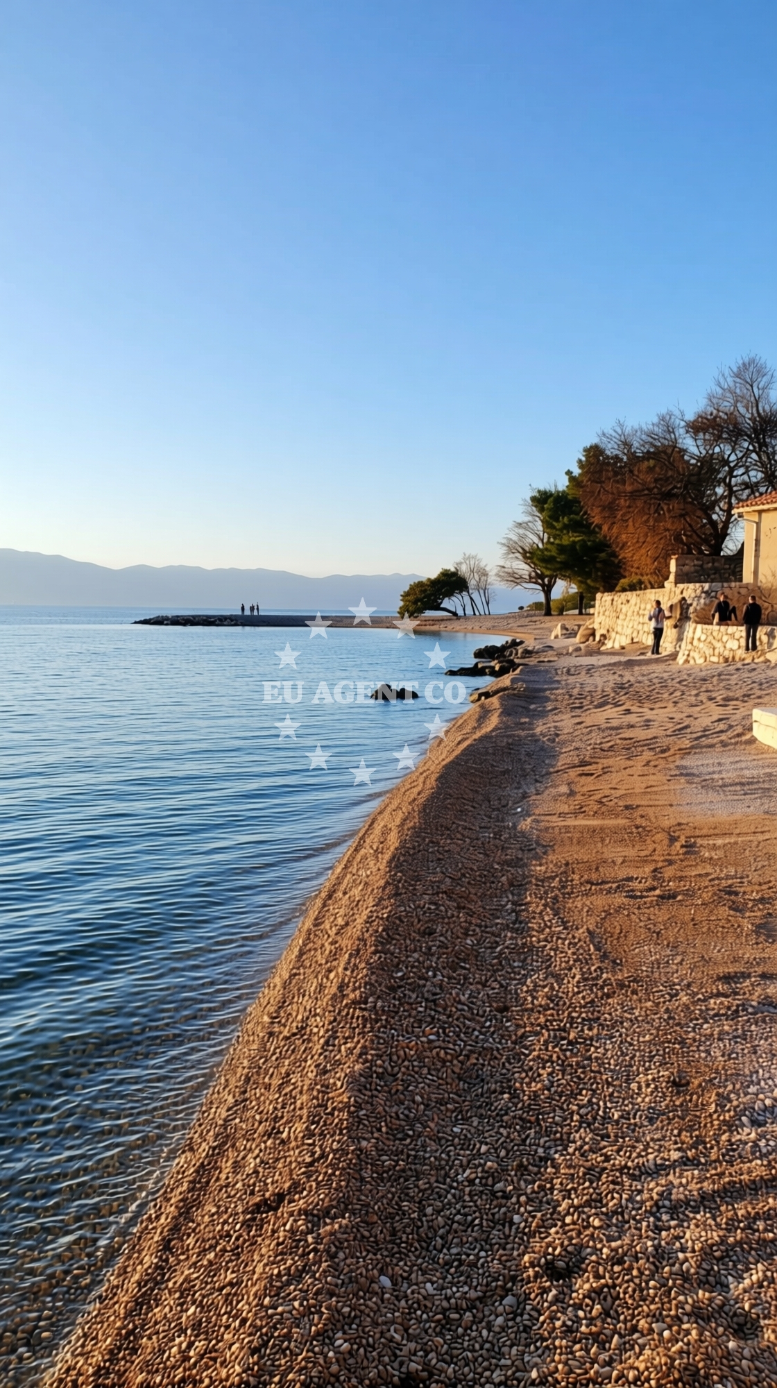 Overview of Adriatic II beach in Primorska cesta bb, Njivice