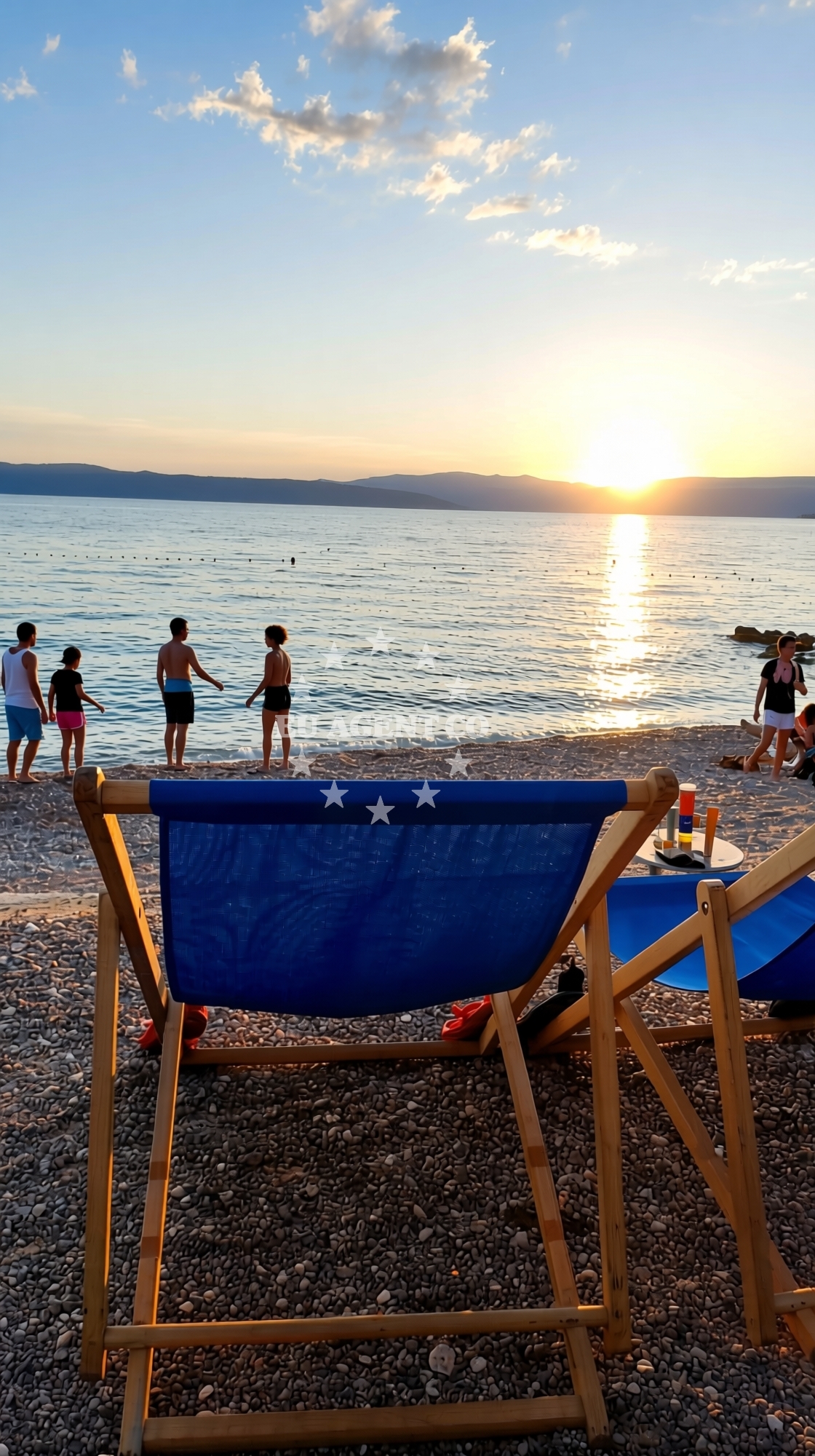 Beach facilities and surroundings at Adriatic II beach in Primorska cesta bb, Njivice