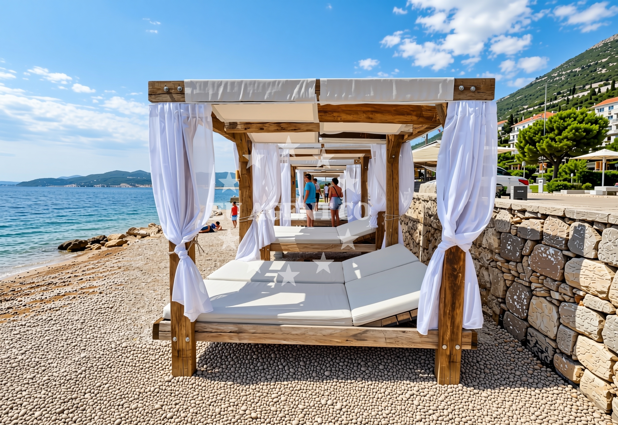 Overview of Adriatic, Orebić Beach in Adriatic