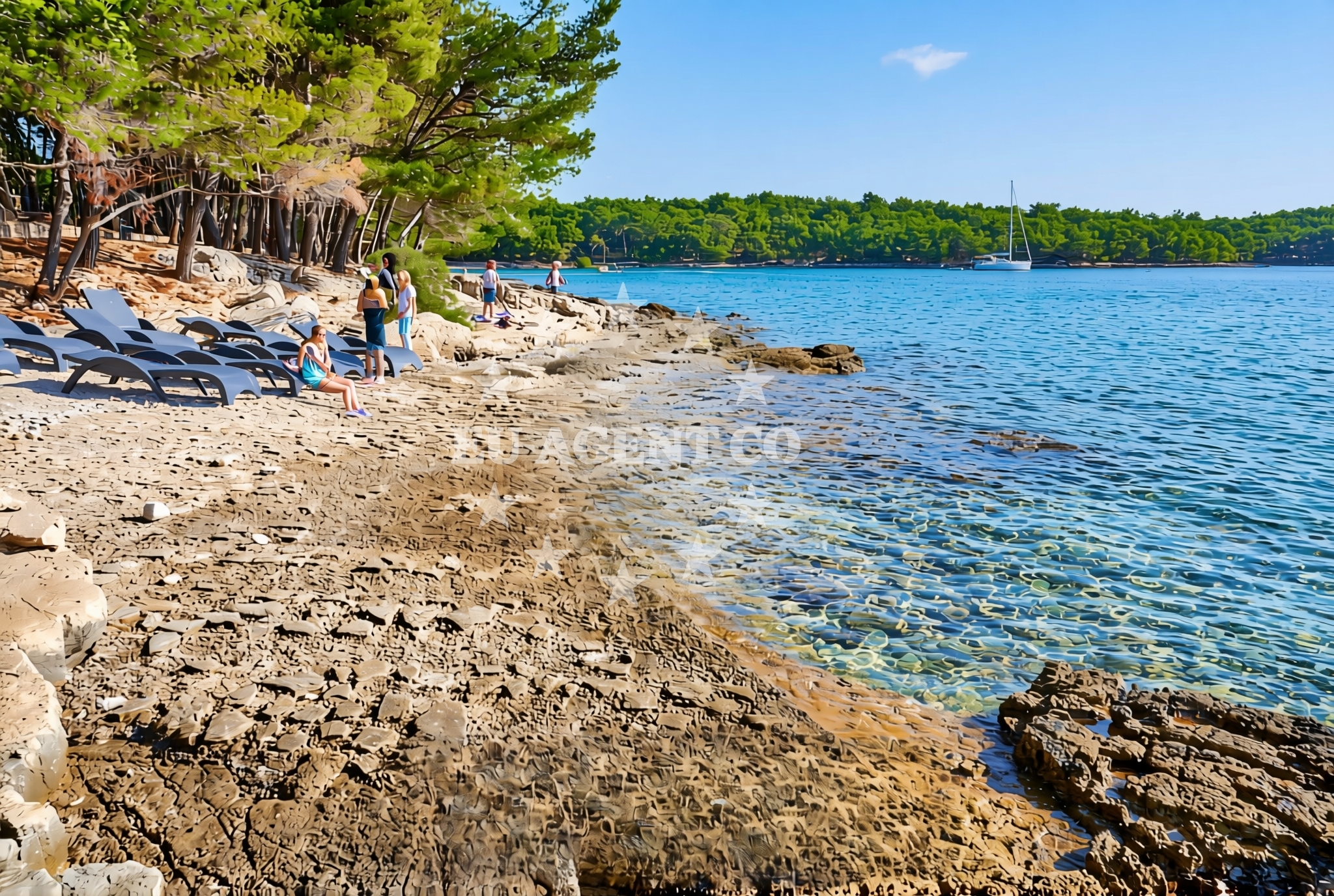 Additional view of Adriatic, Vrboska (Hvar) Beach in Adriatic