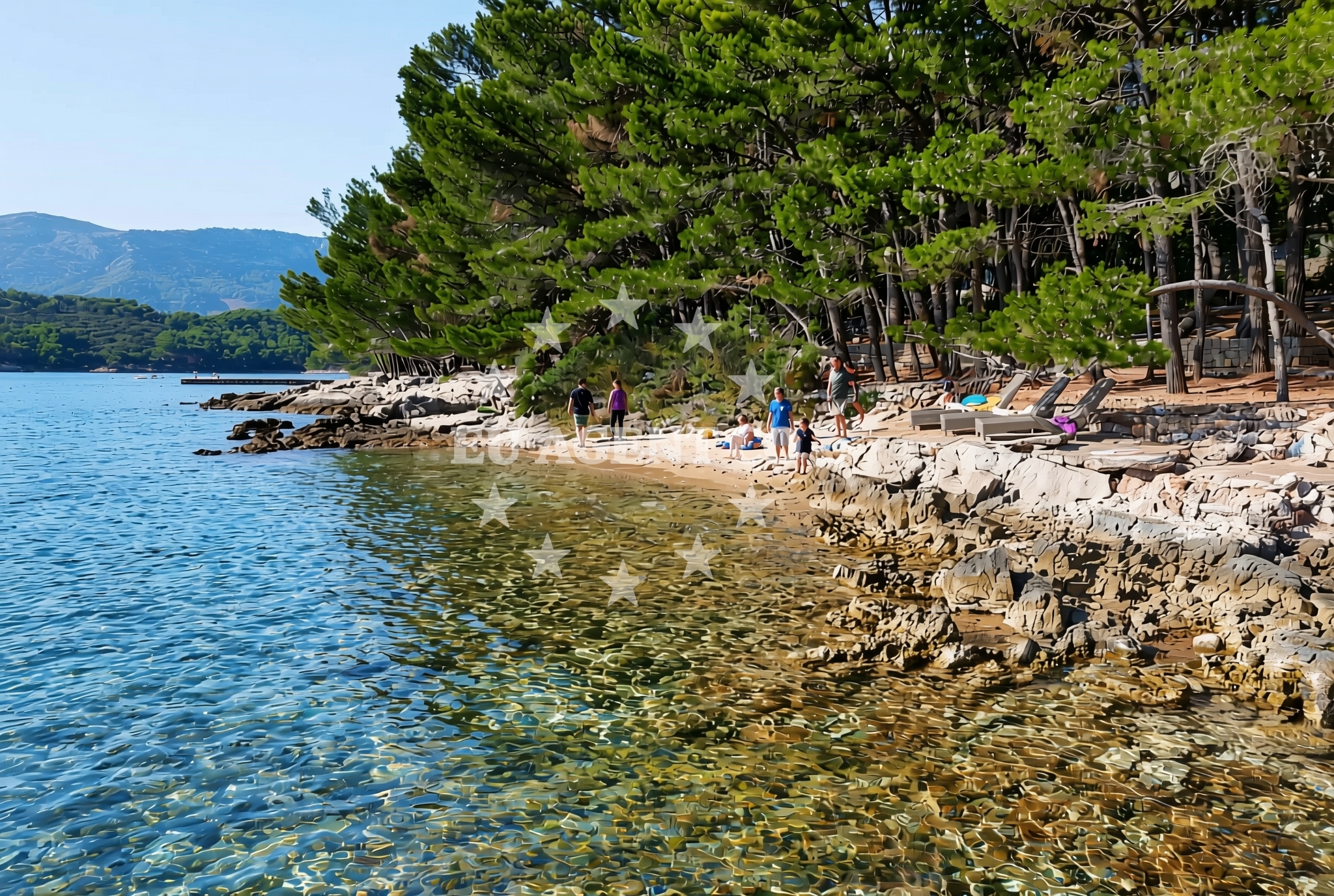 Additional view of Adriatic, Vrboska (Hvar) Beach in Adriatic