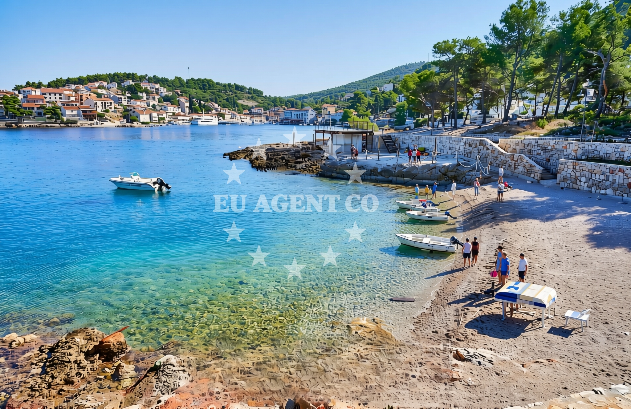 Additional view of Africa's beach in 39 Riva Pelegrina, Stomorska