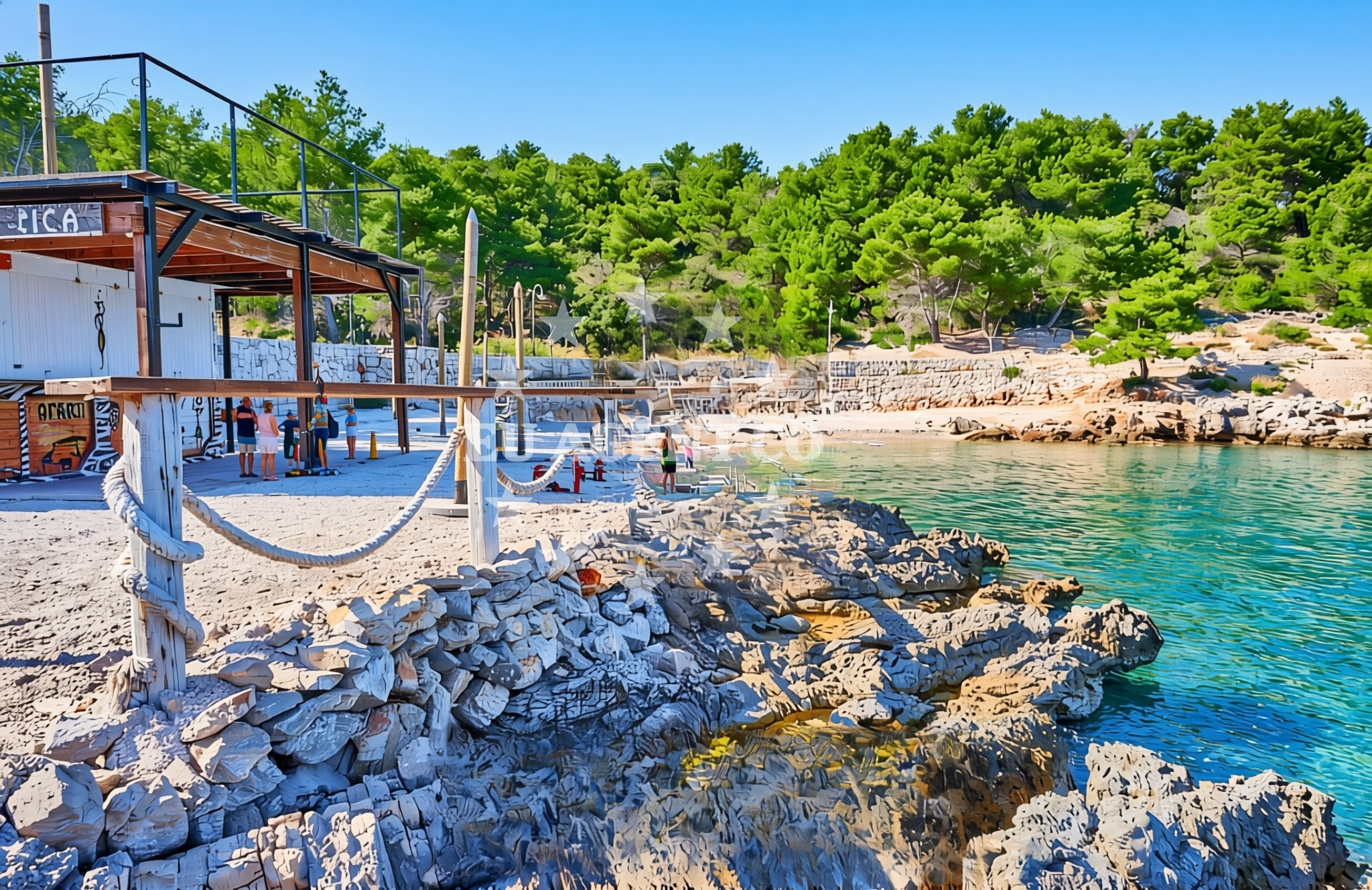 Additional view of Africa's beach in 39 Riva Pelegrina, Stomorska
